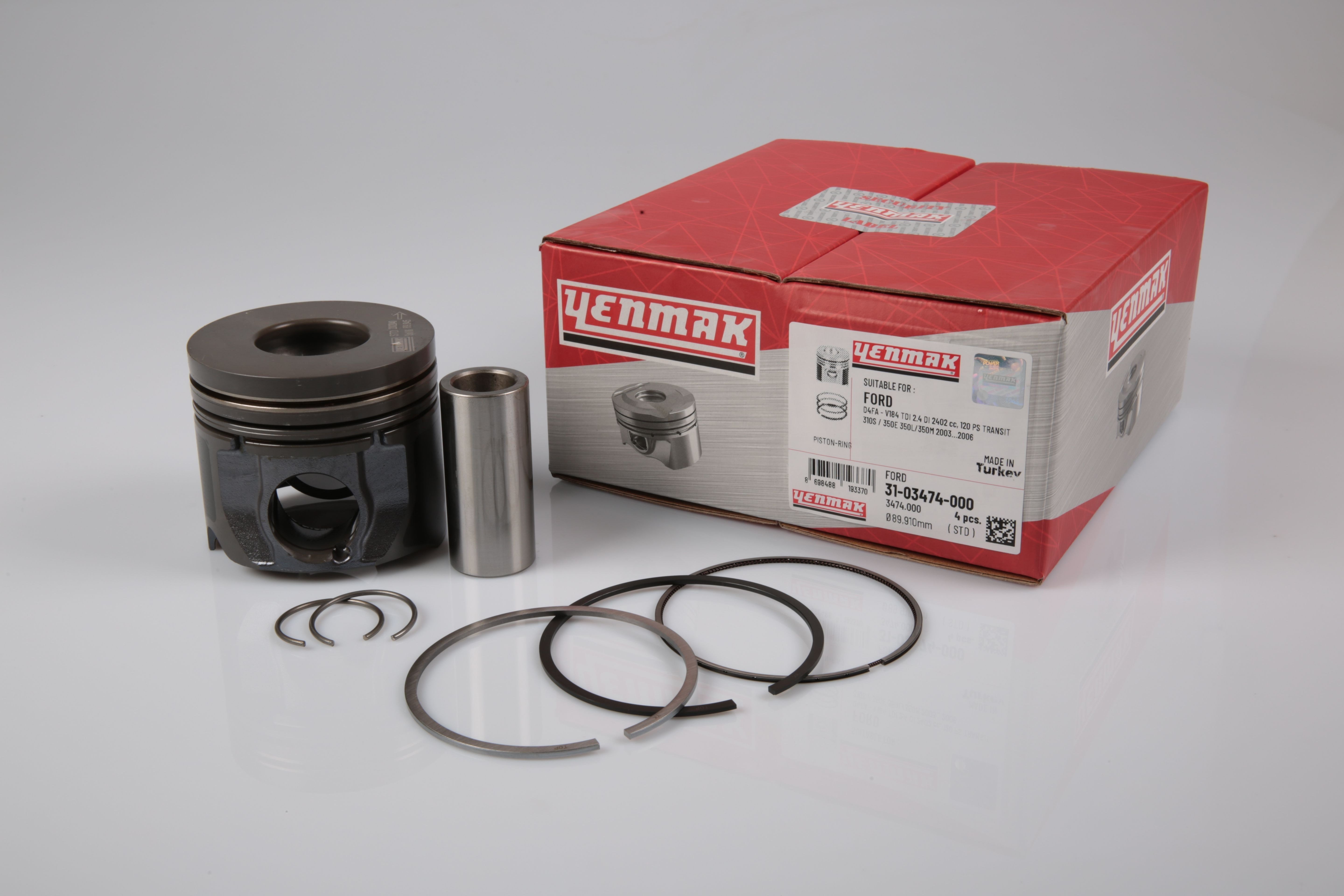 Piston Segman 89.91 Transit V.184 V.347 2.4 03> 100 120Ps İnce Segman Yenmak 31-03474-050