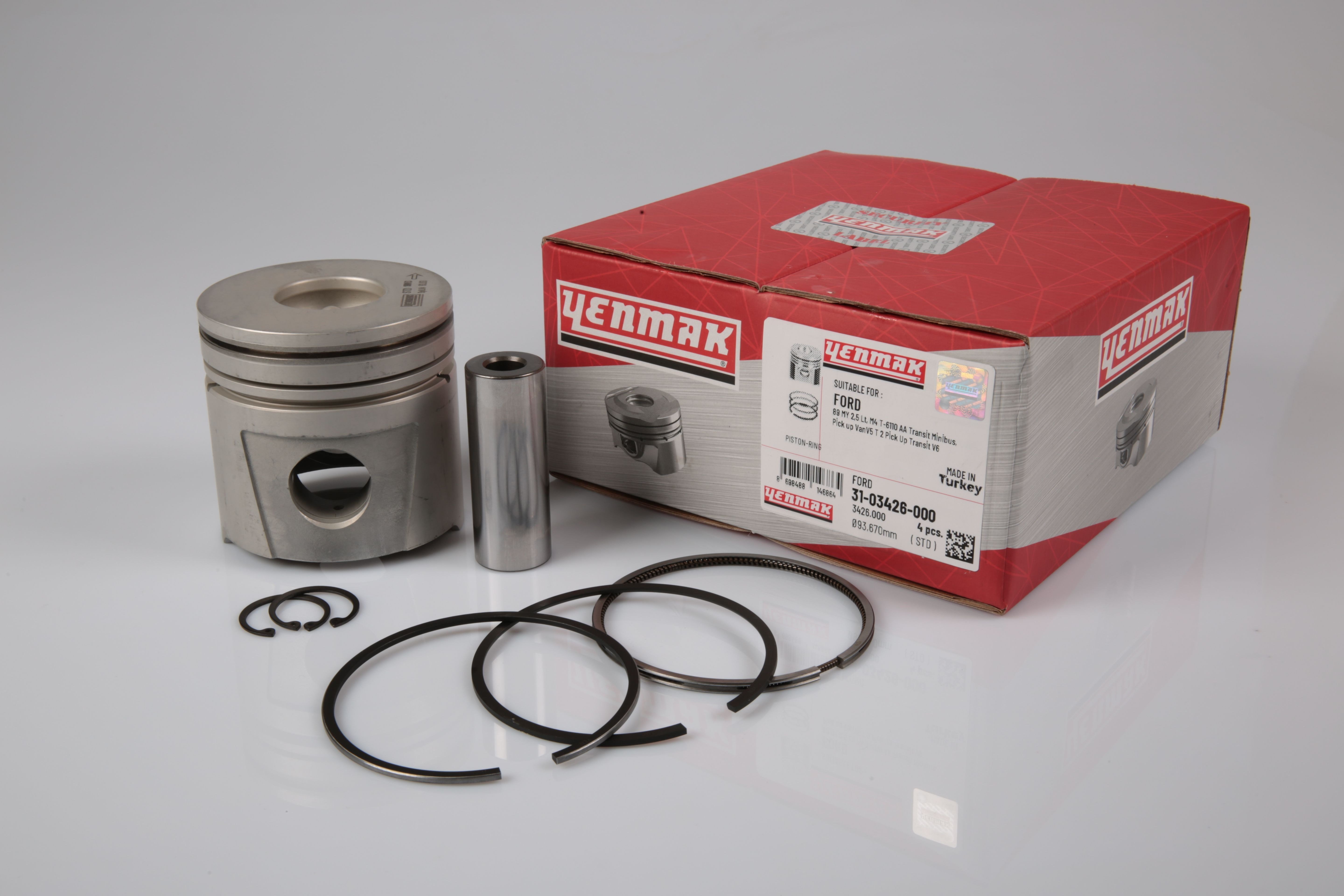 Piston Segman 93.67 Transit T.12 T.15 2.5 D Triton Yenmak 31-03426-000