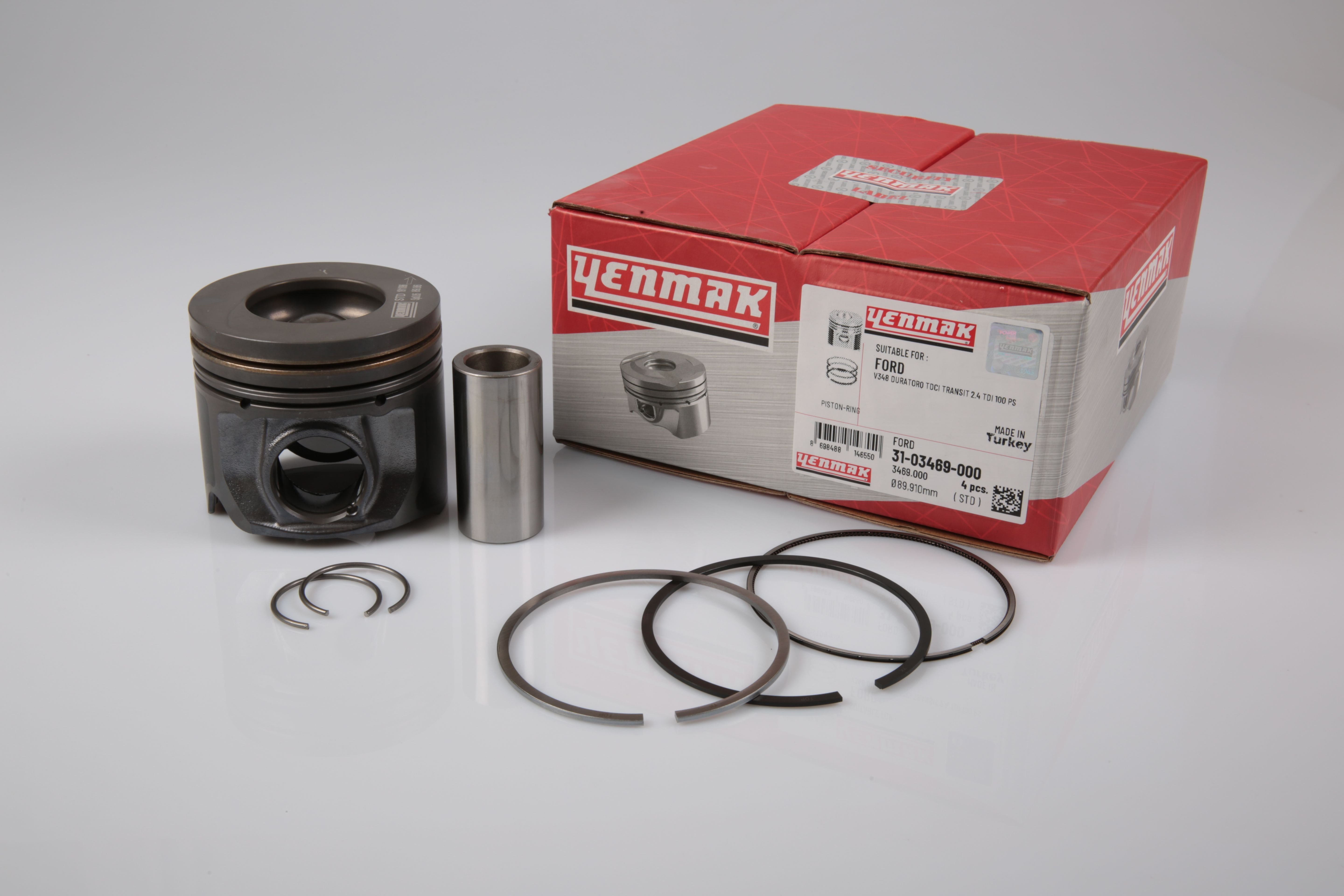 Piston Segmanlı Std 89.91Transitv.347 100Ps2.4 06> Yenmak 31-03469-000
