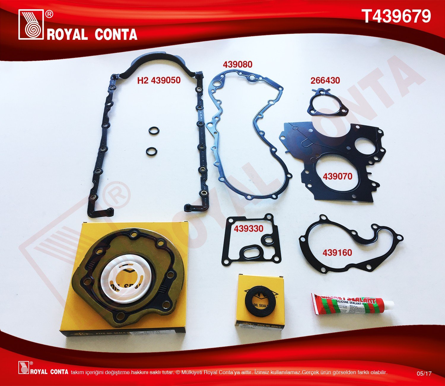 Takım Conta Alt Connect 1.8Tdci 02> Skt Keçeli Royal T439679