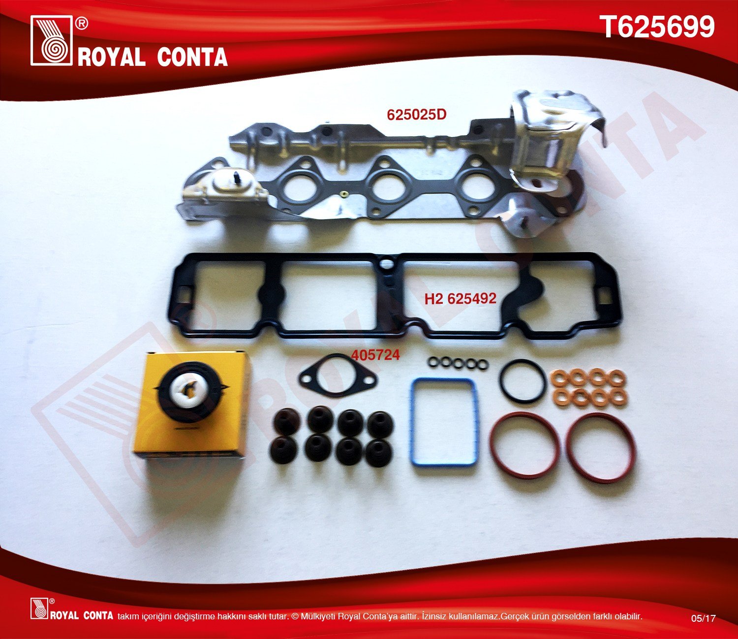 Üst Takım Conta (Skt K.) Focus 301 1.6 Hdı Euro 5 Royal T625699