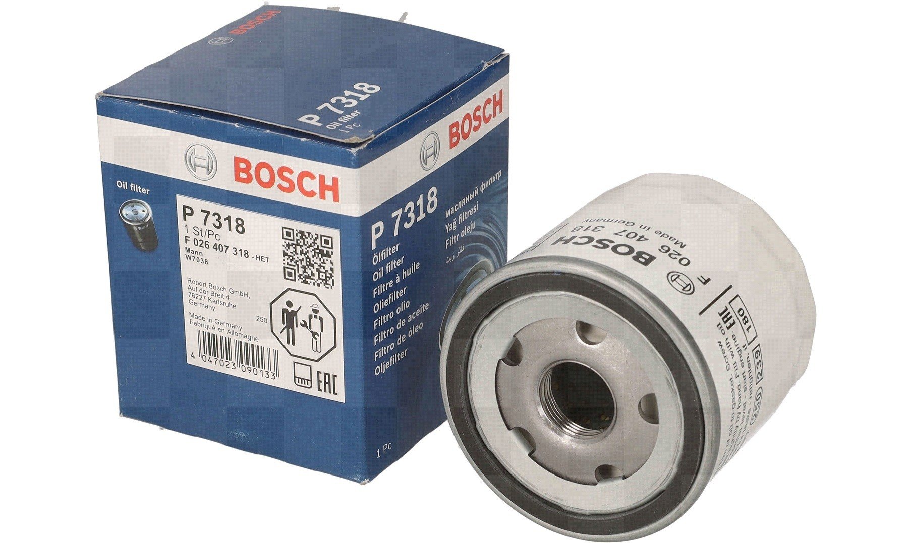 Yağ Filtresi Transit V.363 2.0 Ecoblue 17> Bosch F026407318