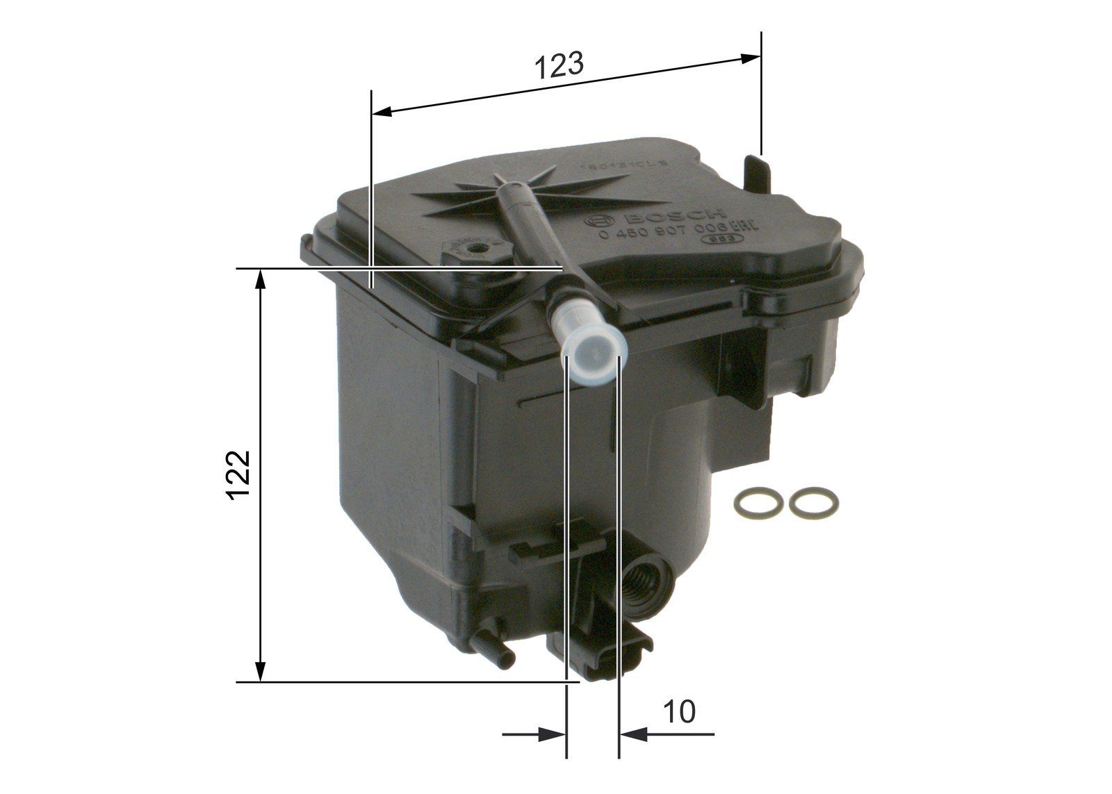 Yakıt Filtresi Focus C.Max 1.6Tdci 04> 307 407 C4 C2 C3 C4 C5 Berlingo Partnertepee 307 308 407 508 1.6Hdi Dv6 Bosch 0450907006