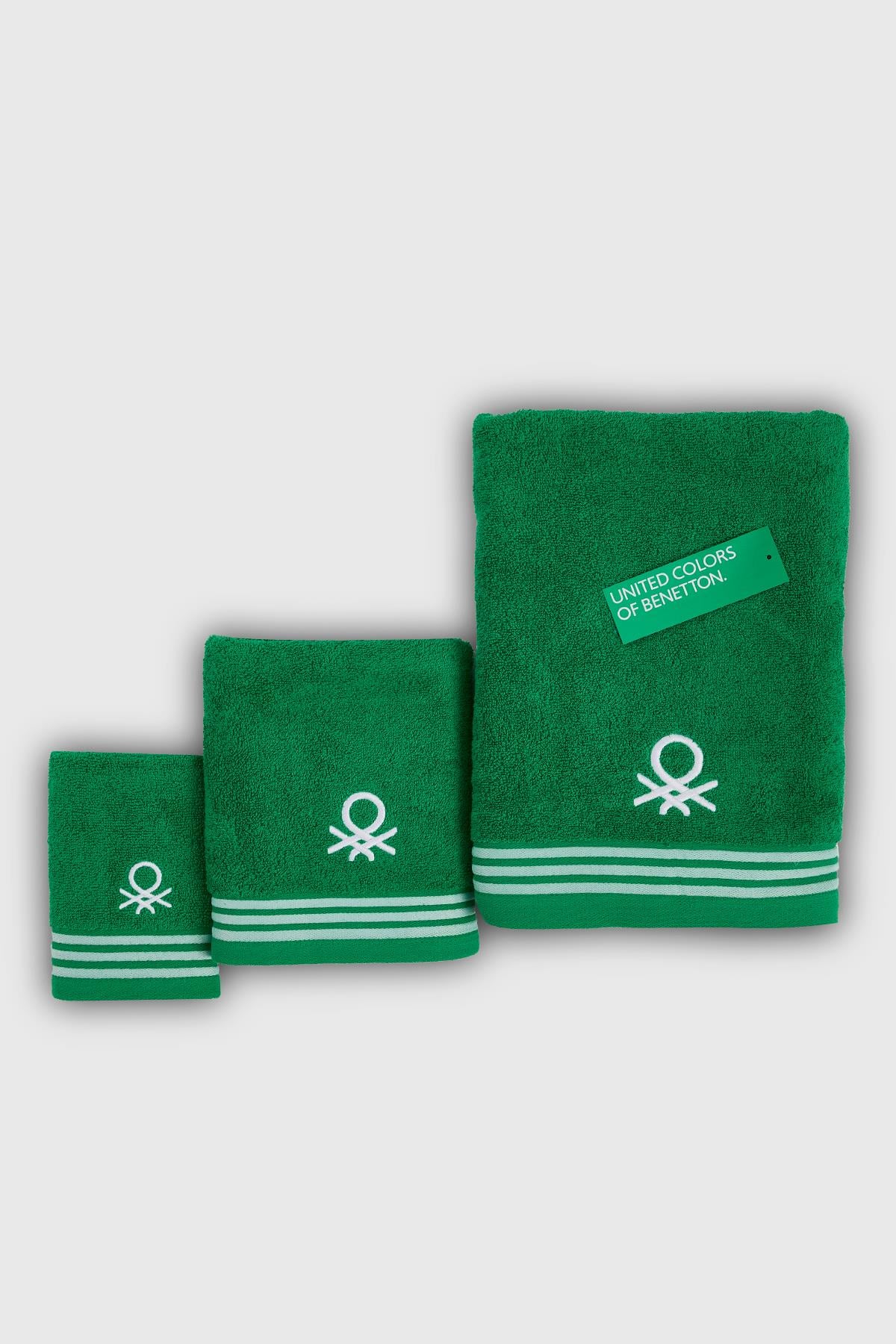 BE-0840ST-GR Benetton Havlu Set (Bath&Hand&Guest)