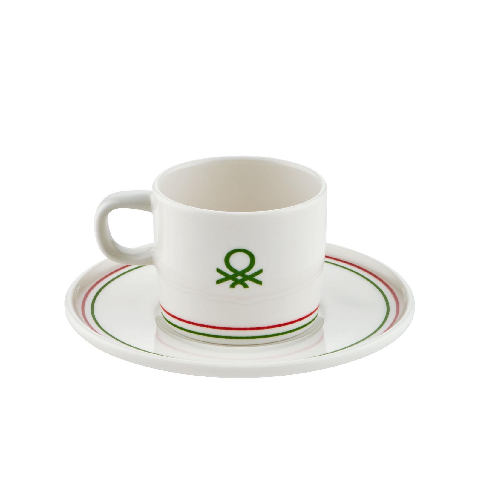 BE-KCT0023 United Colors Of Benetton 2Lİ KAHVE FİNCANI SETİ-4 PRÇ