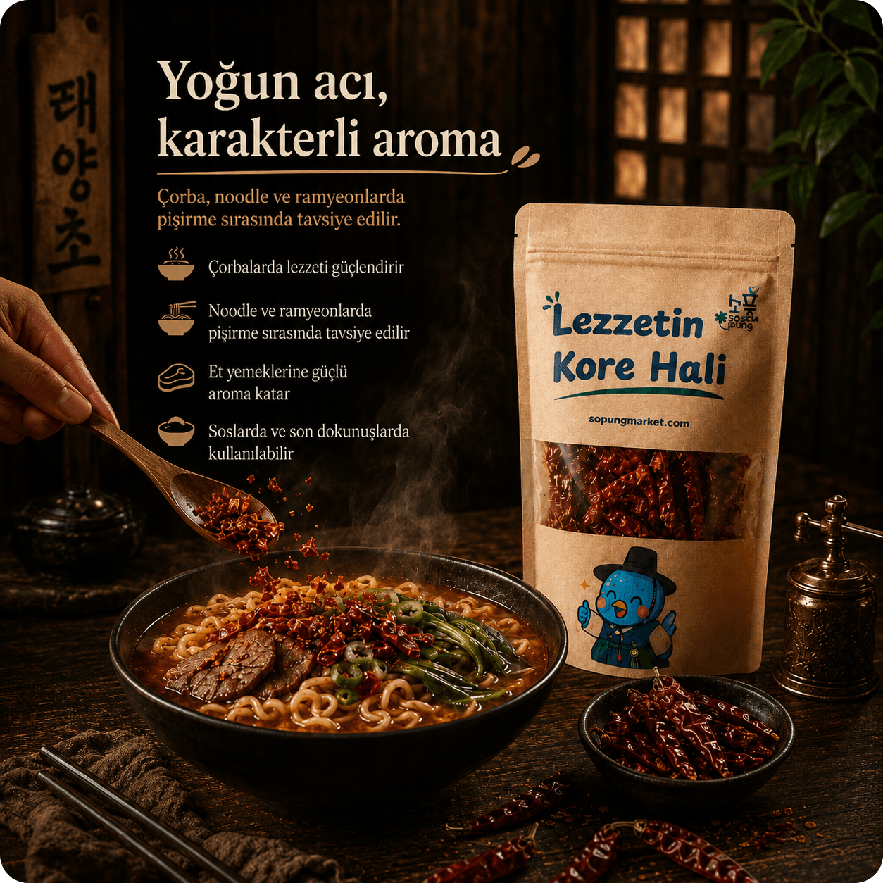Göçmen Biberi Kurutulmuş Tane Acı Biber - 50 Gr