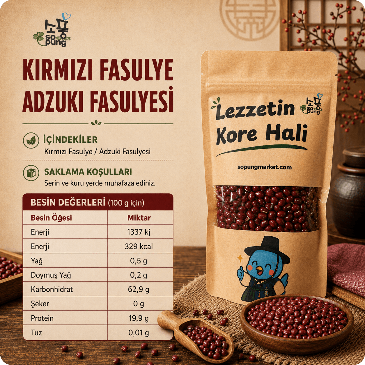 Kırmızı Fasulye (Pat) - 400 g