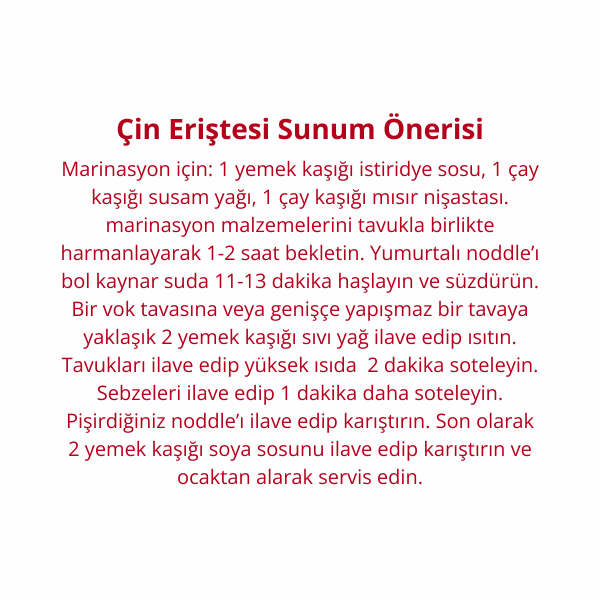 Yumurtalı Çin Eriştesi - 350 Gr