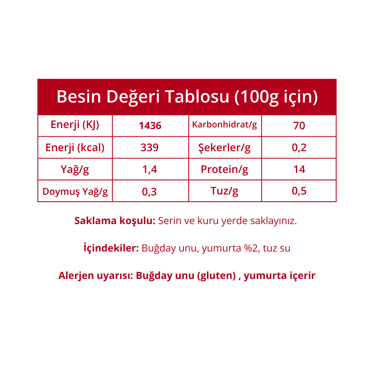 Yumurtalı Çin Eriştesi - 350 Gr