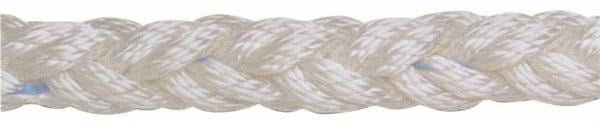 Beyaz polyester 8 kollu halat, 24mm