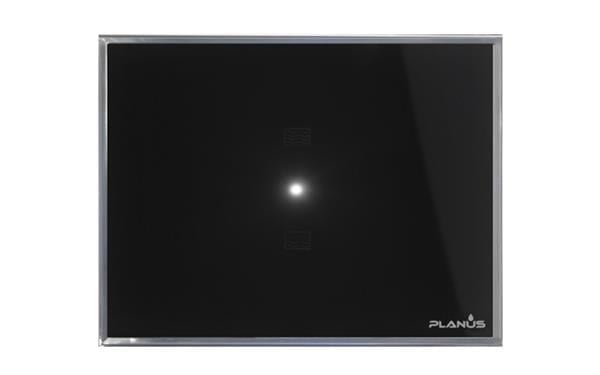 Planus Siyah Full Glass Touch Panel 2 Butonlu