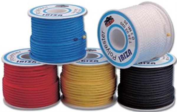 Trem polyester örgü halat KIRMIZI 3MMX20MT