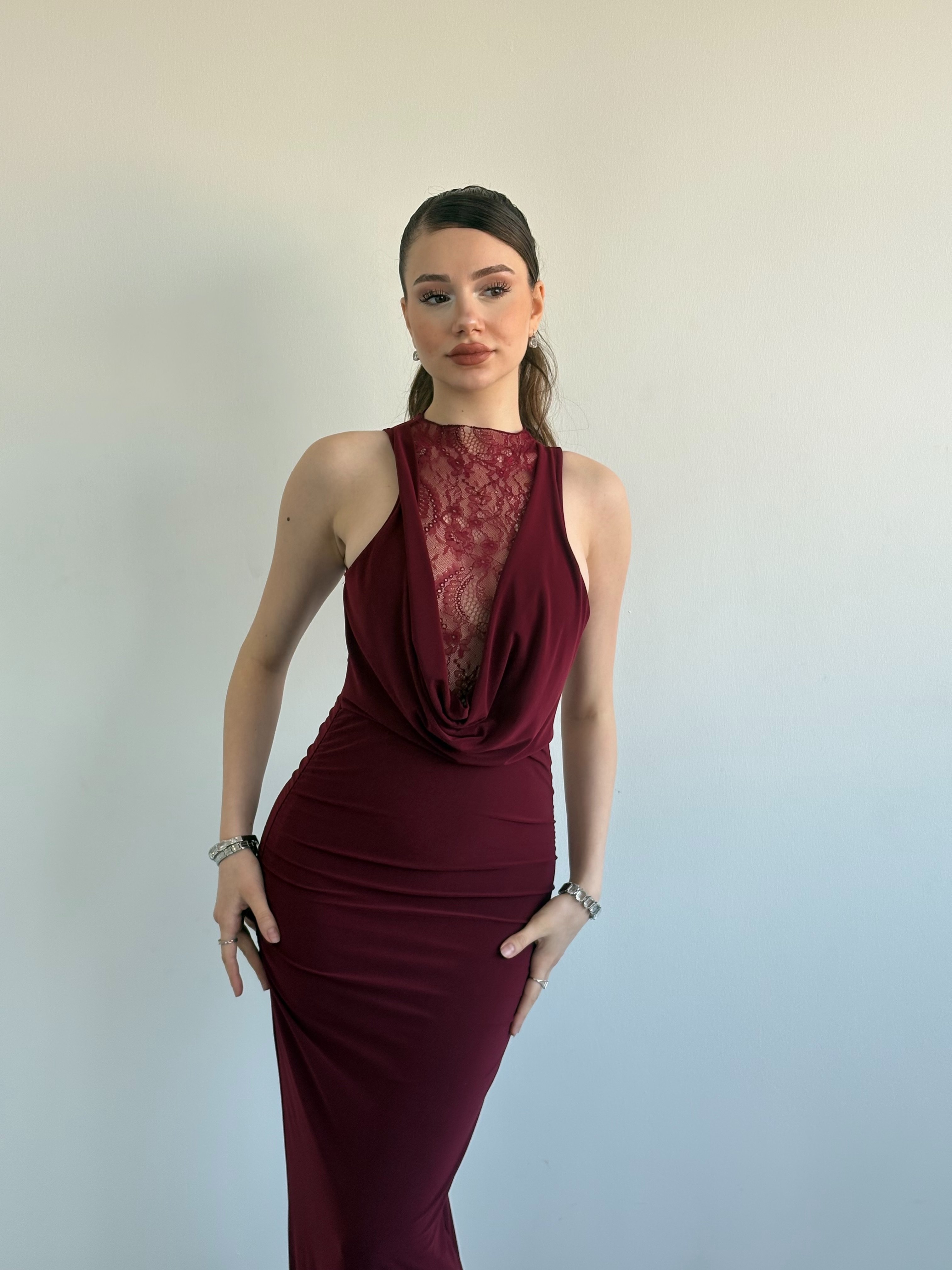 Dantel Sandy Elbise