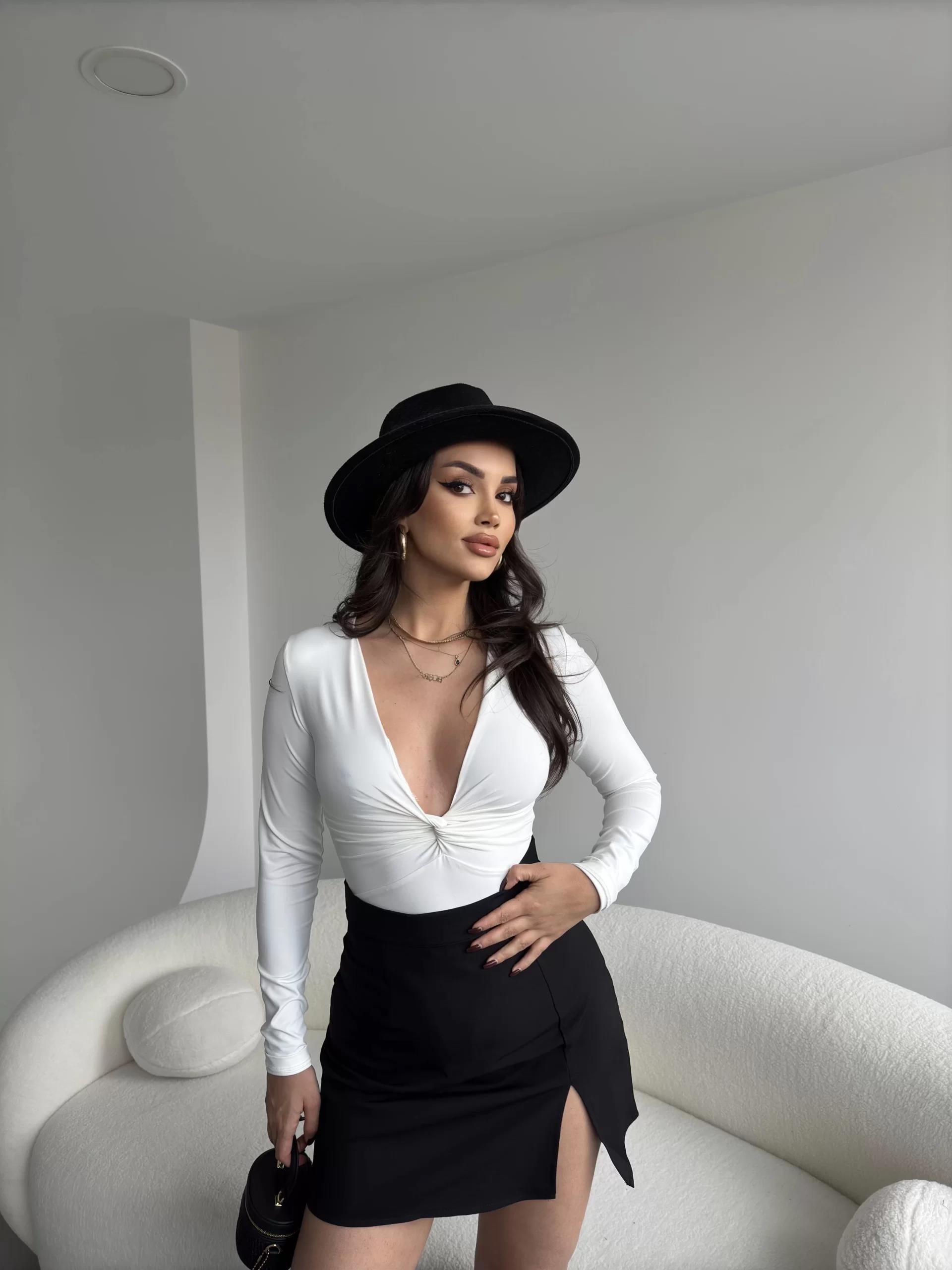 Düğüm Detay Poliamid Bodysuit