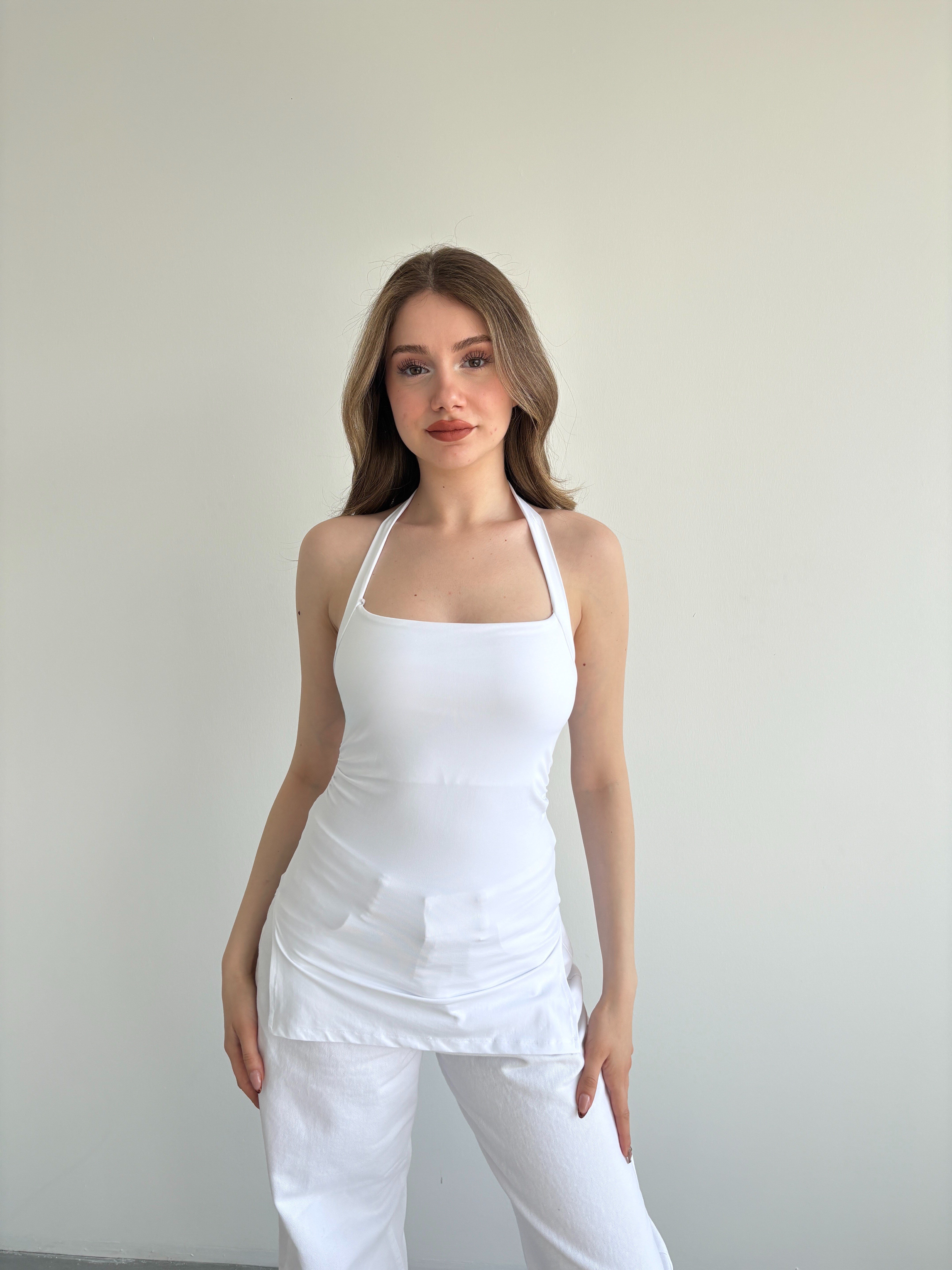 Halter Bel Büzgü oliamid Crop