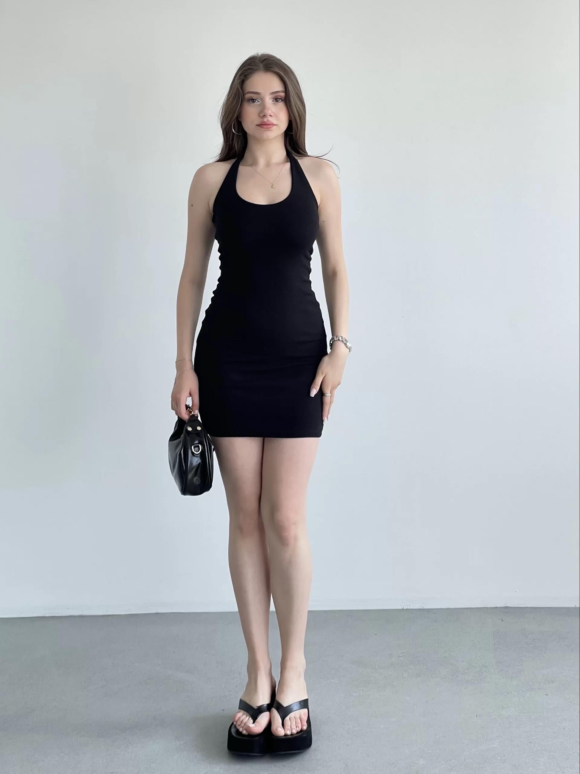 Halter Premium Mini Elbise
