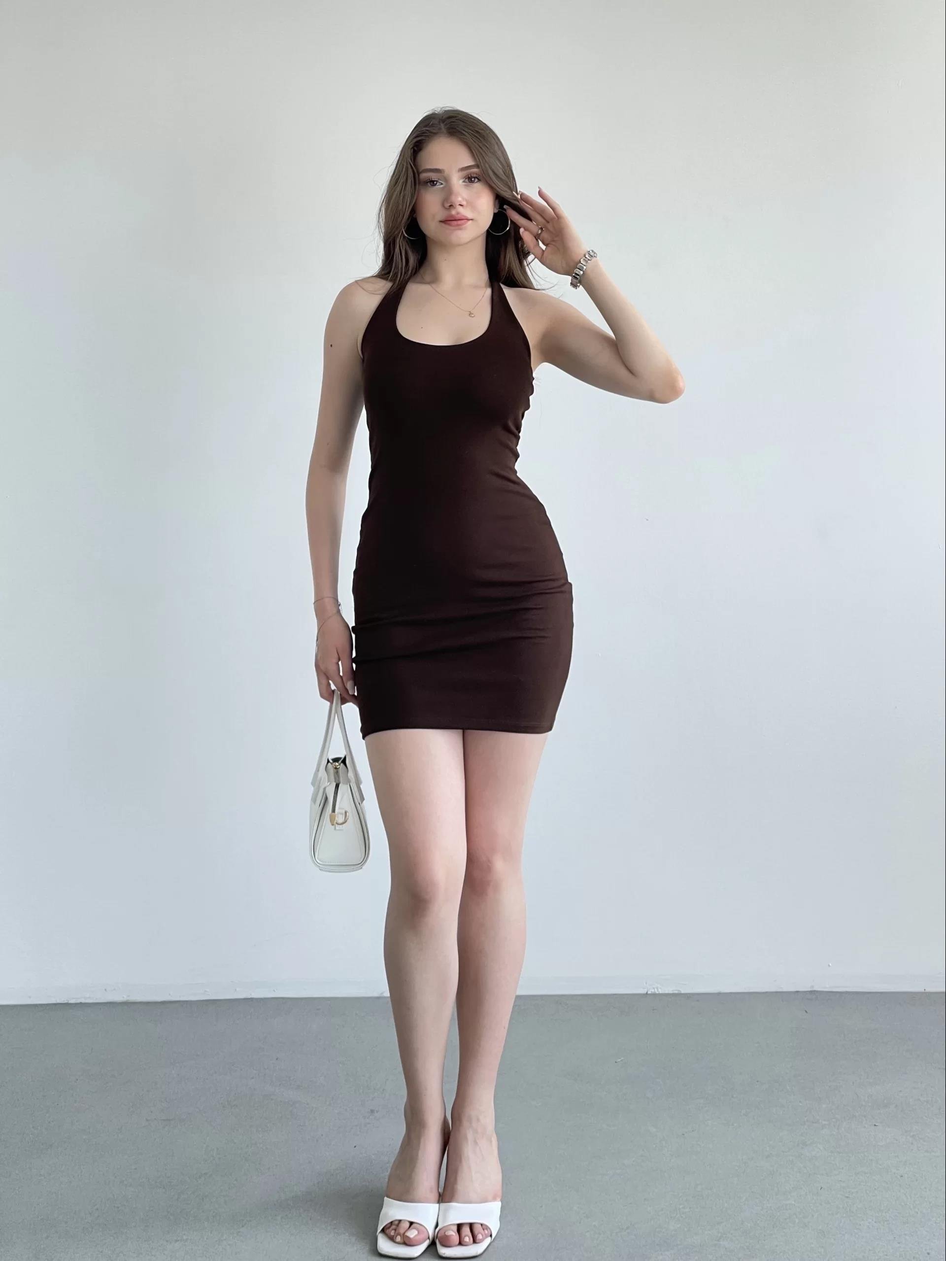 Halter Premium Mini Elbise