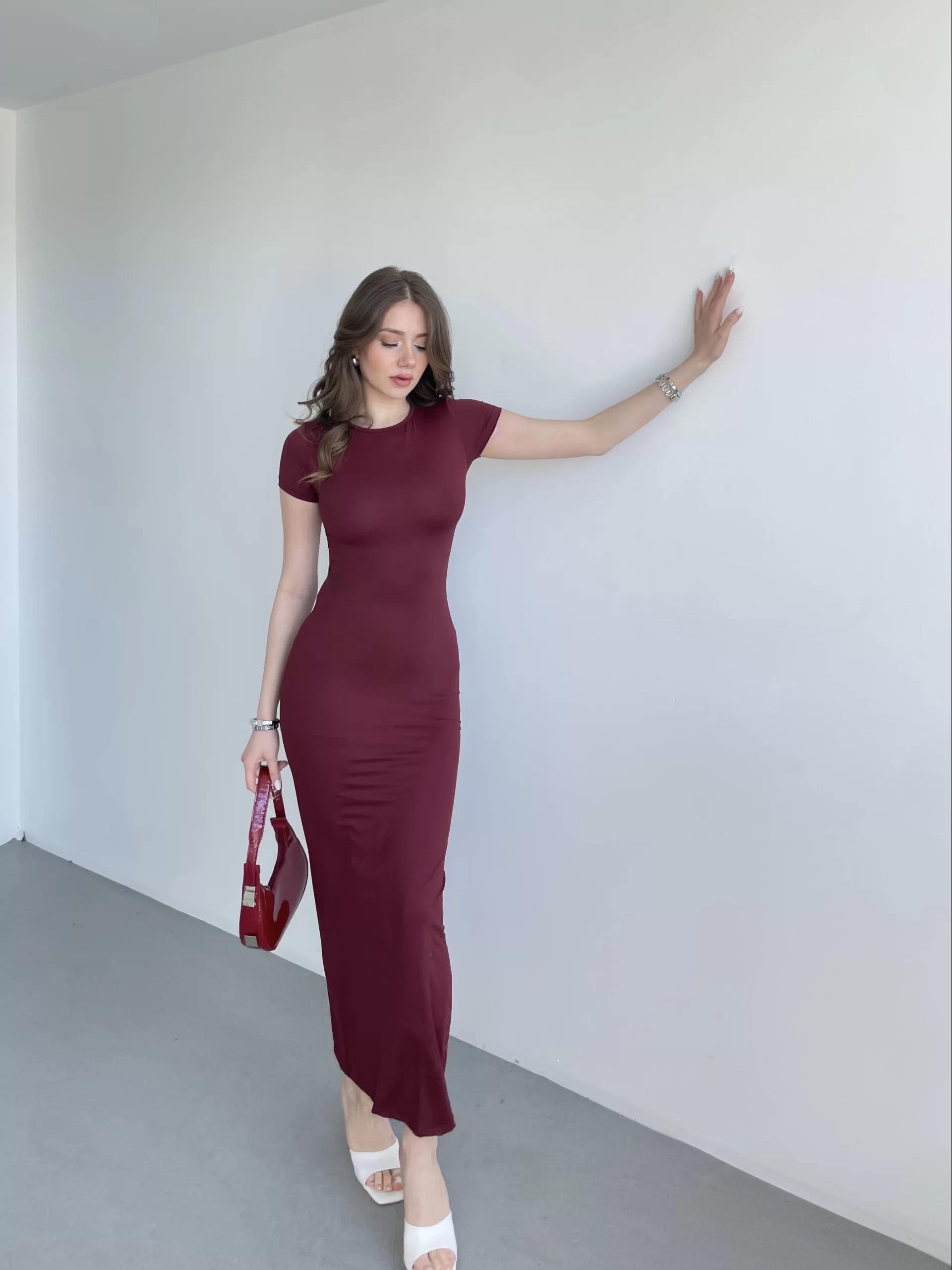 Kısa Kollu Basic Premium Elbise