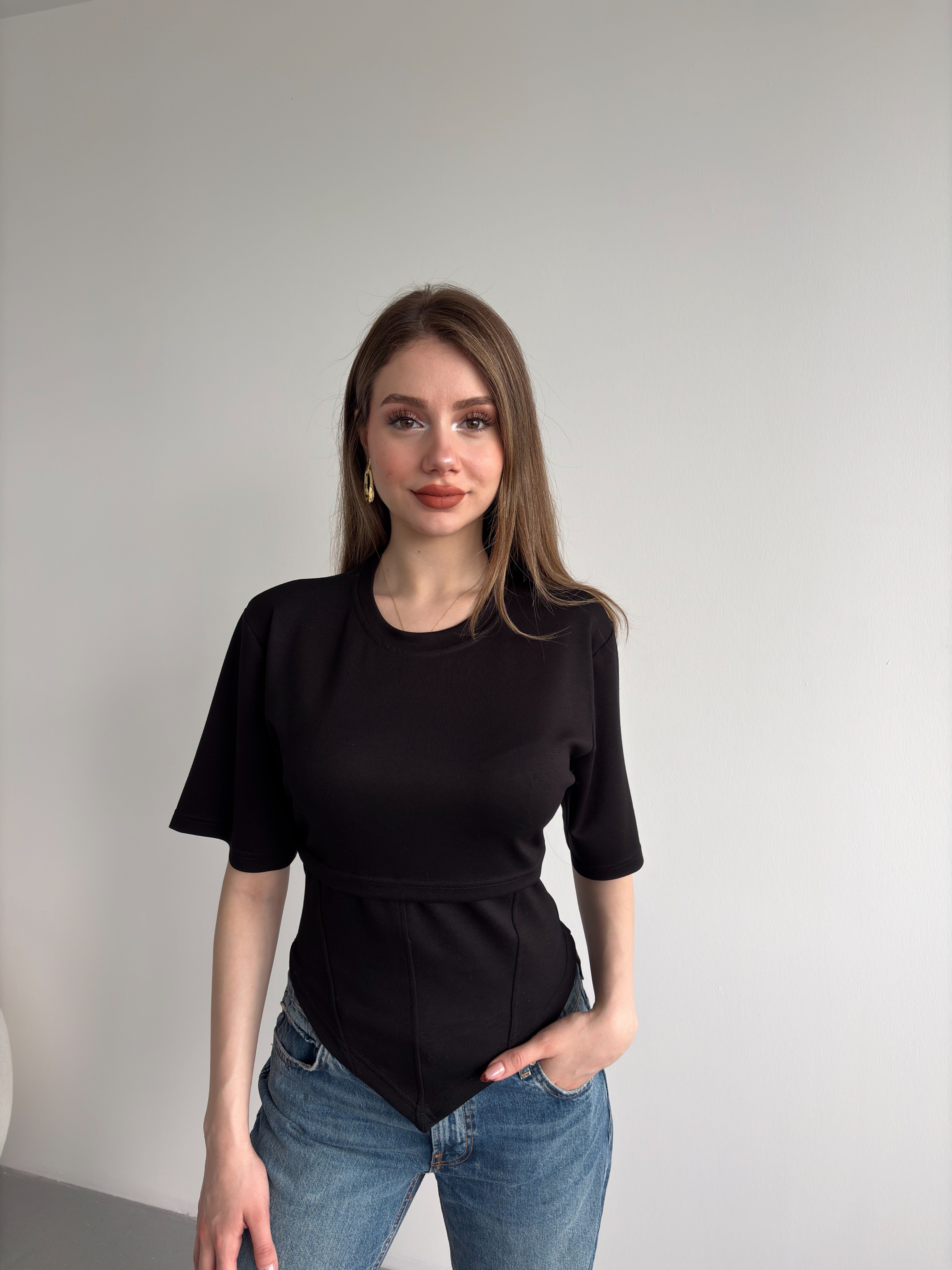 Korseli Modal Tshirt