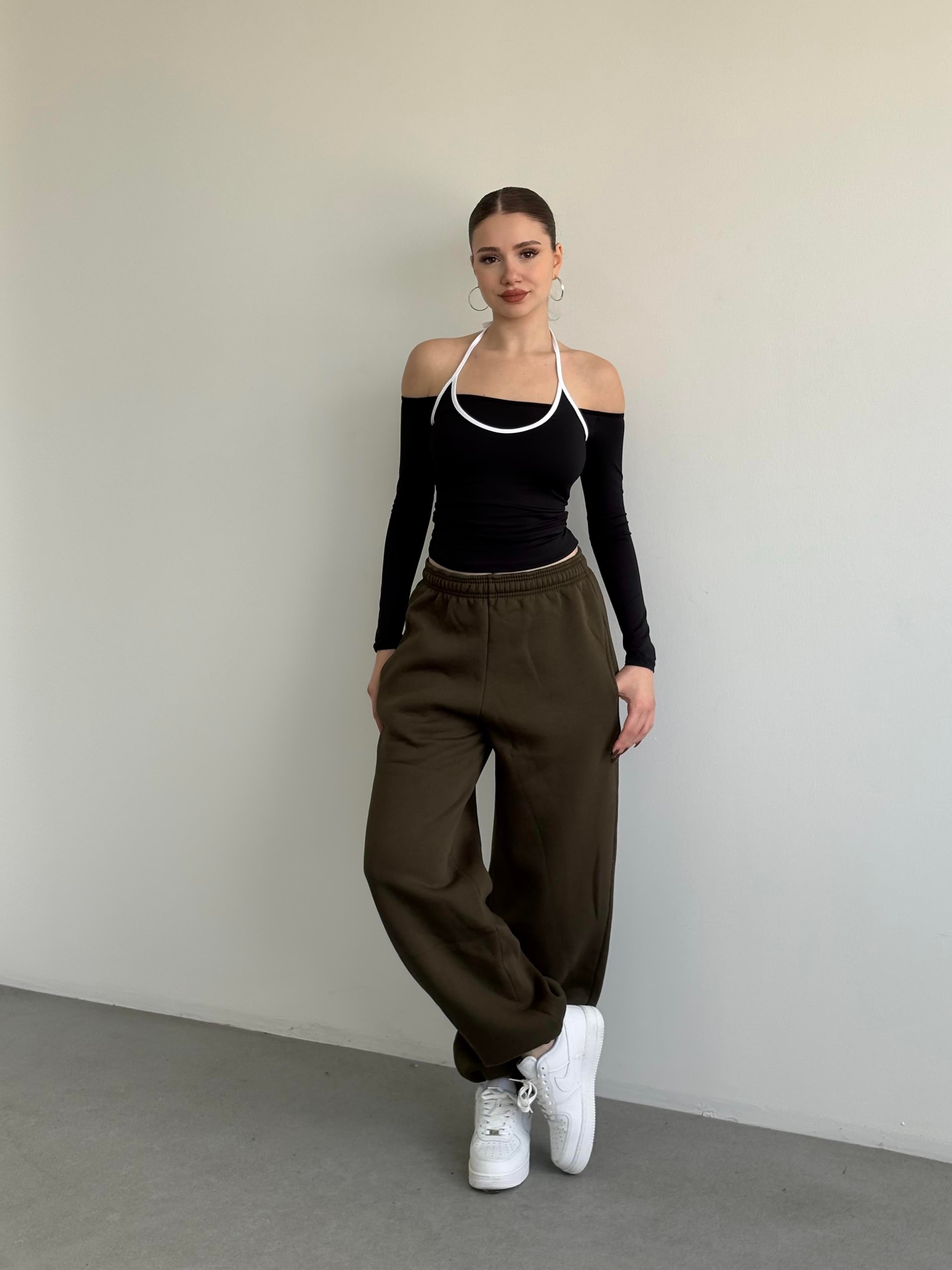 Oversize Baloon Şardonlu Eşofman