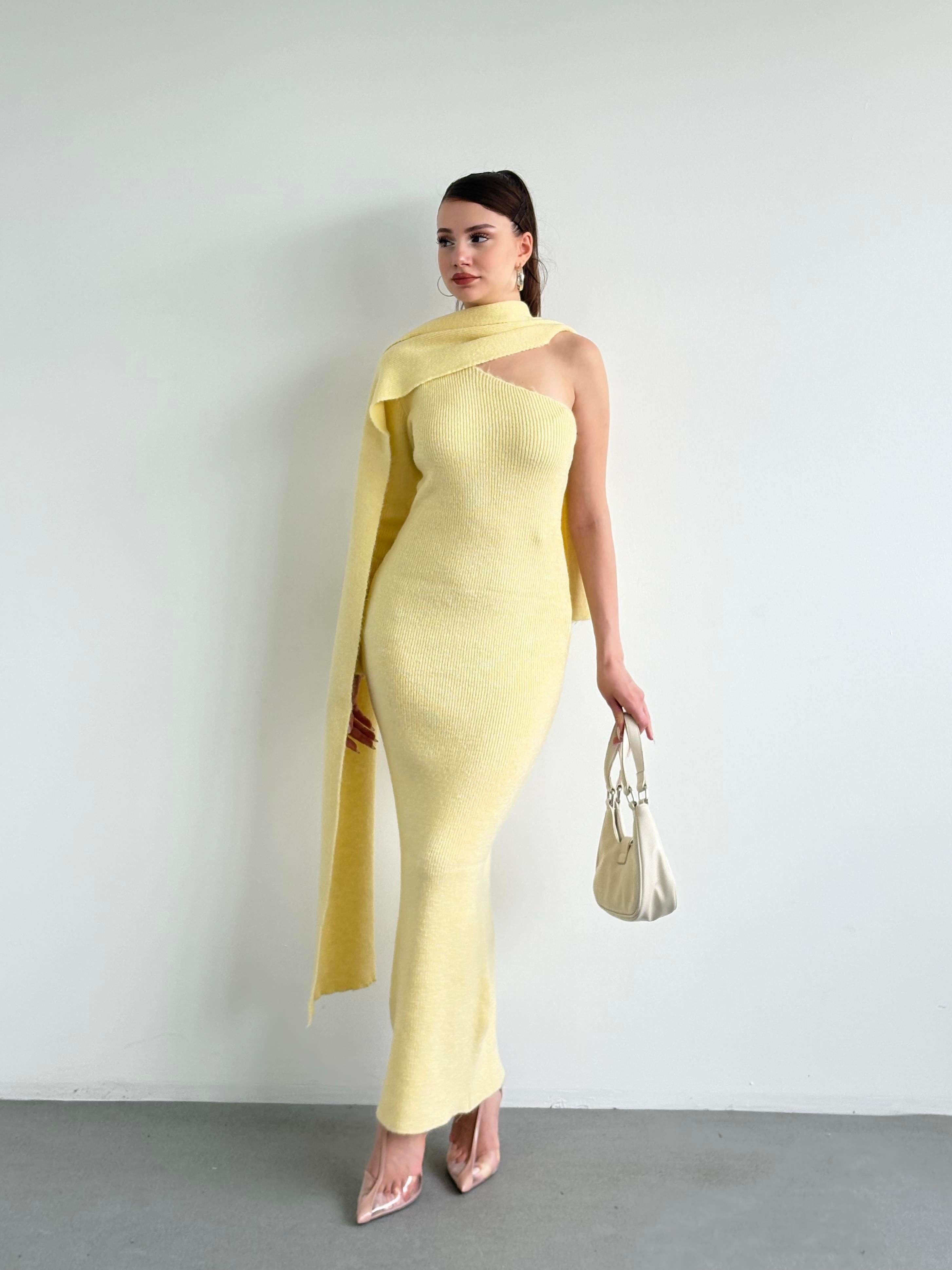 Şallı Triko Elbise