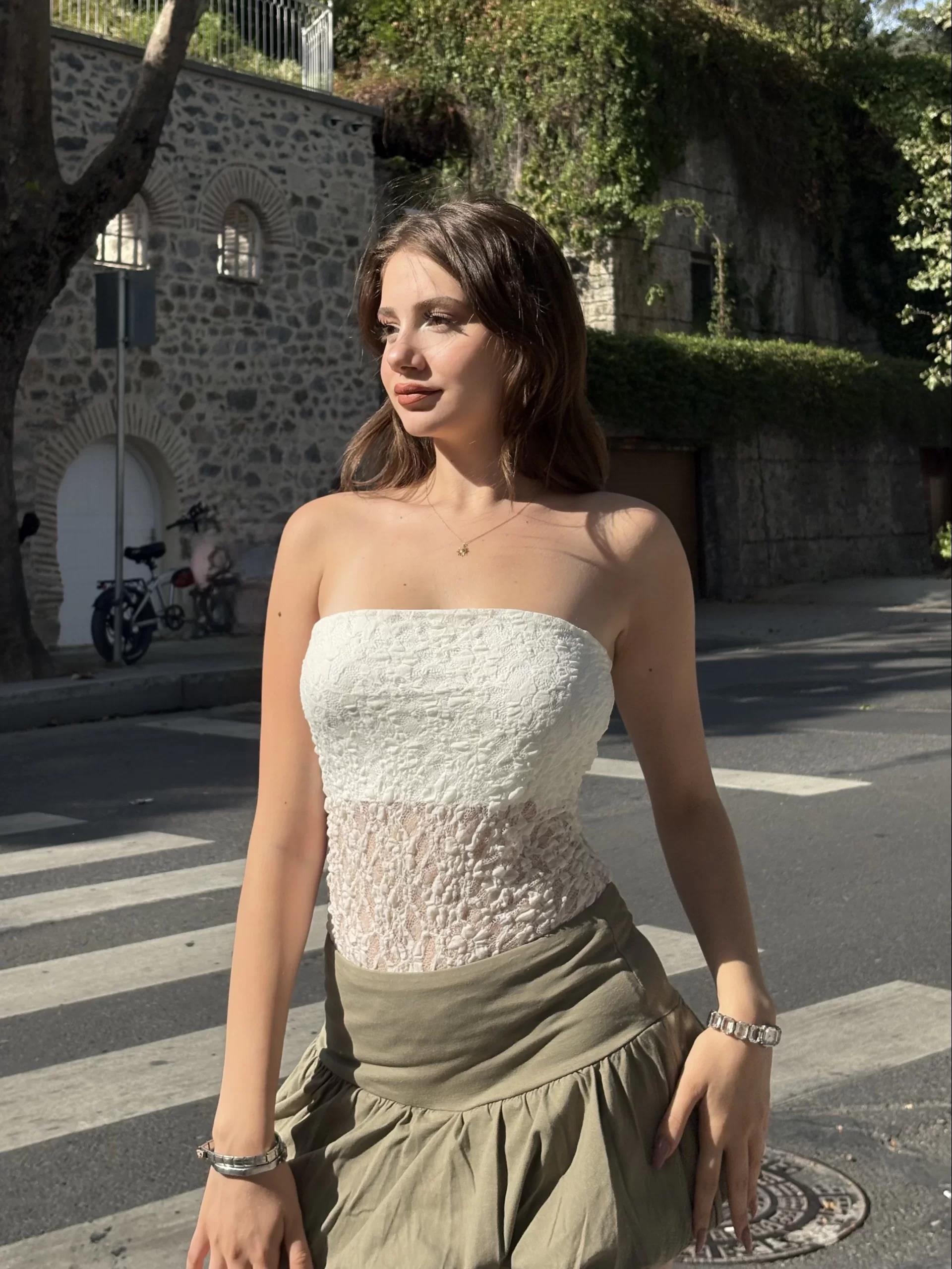 Straplez Dantel Bodysuit