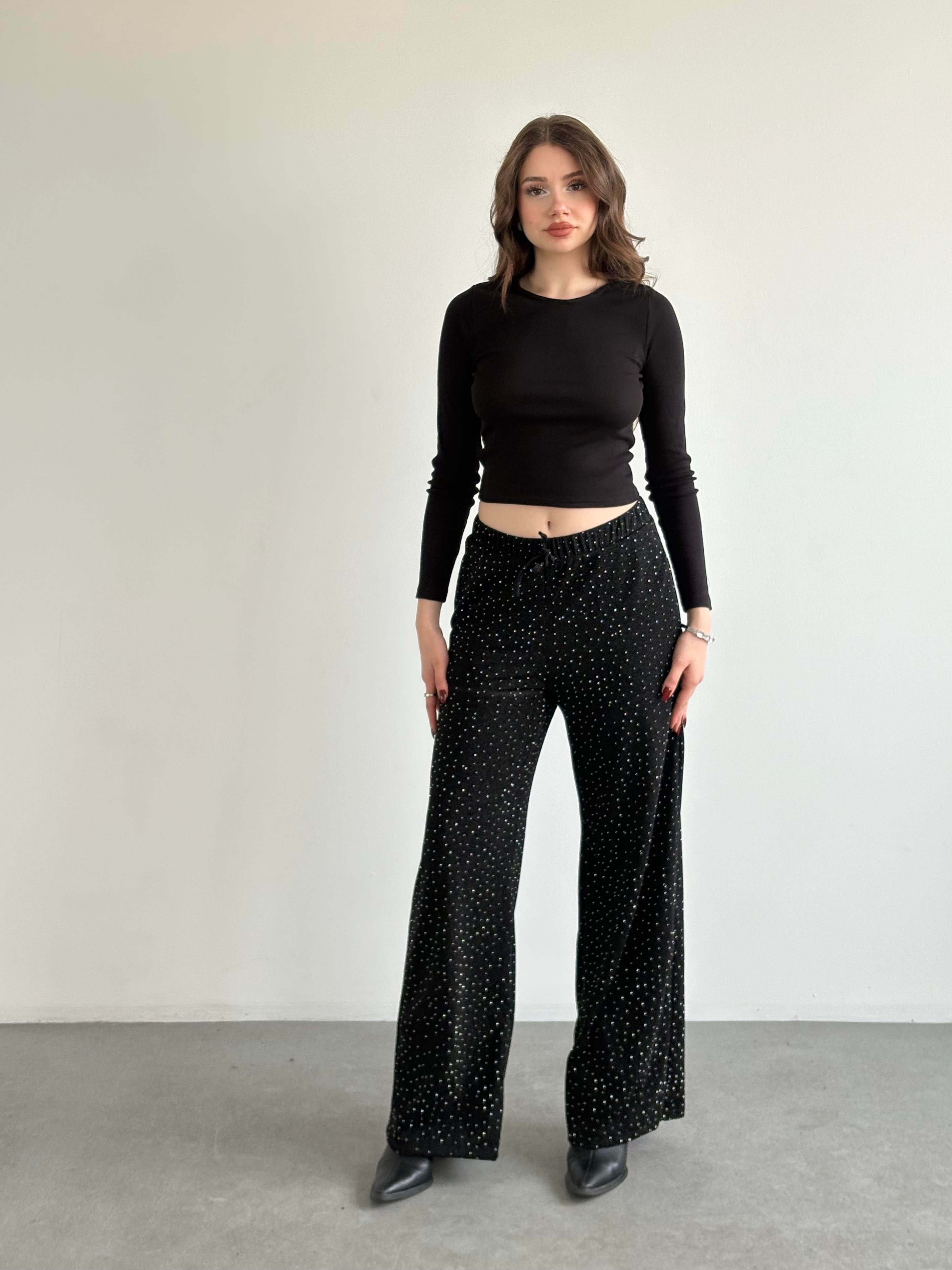 Taşlı Regular Pantolon