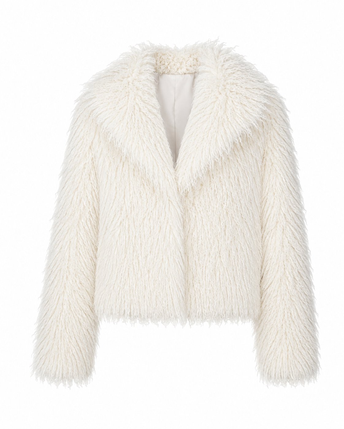 Astrid Faux Fur Jacket-White