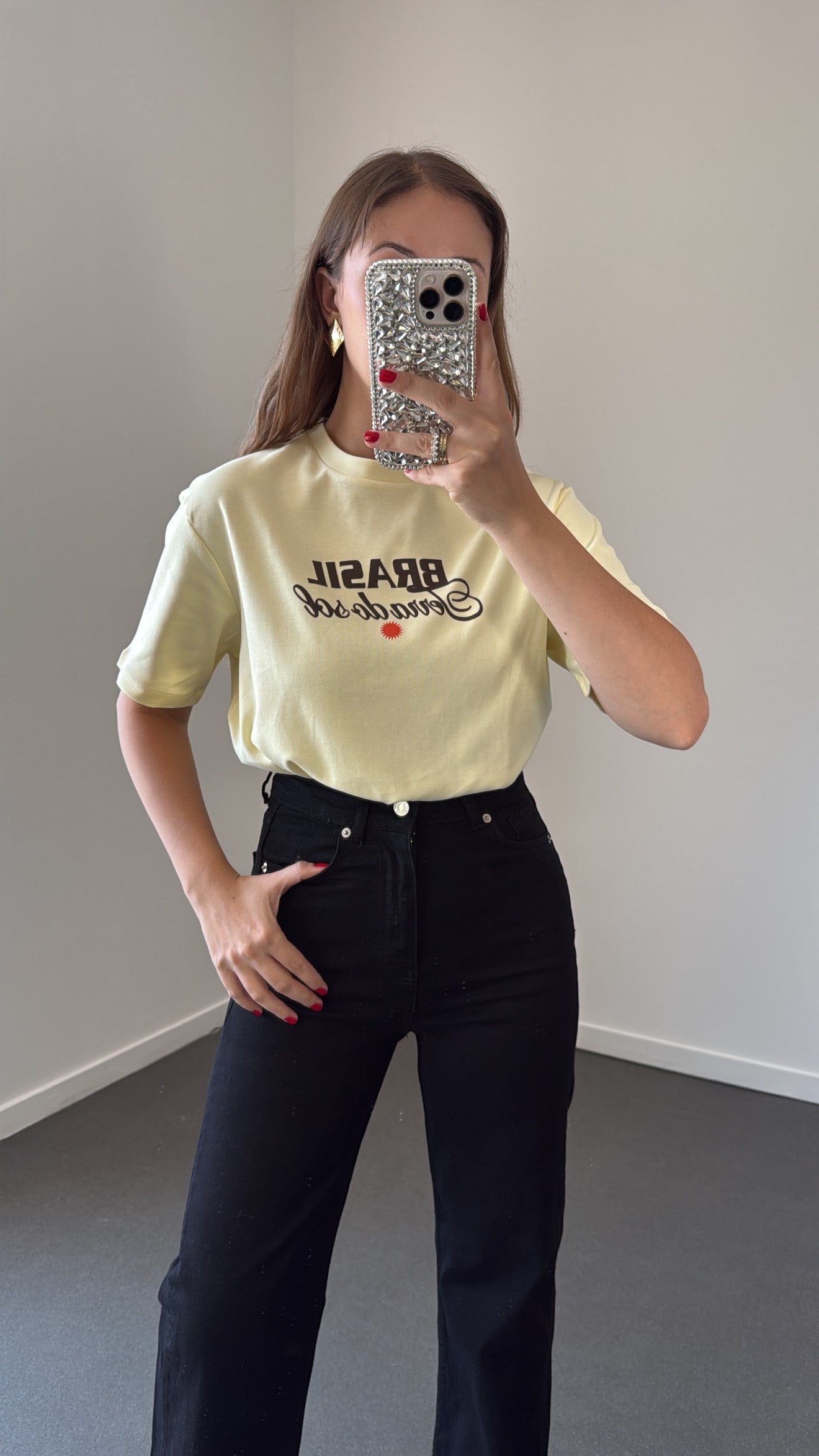 Brasil Rio %100 Pamuk Tshirt