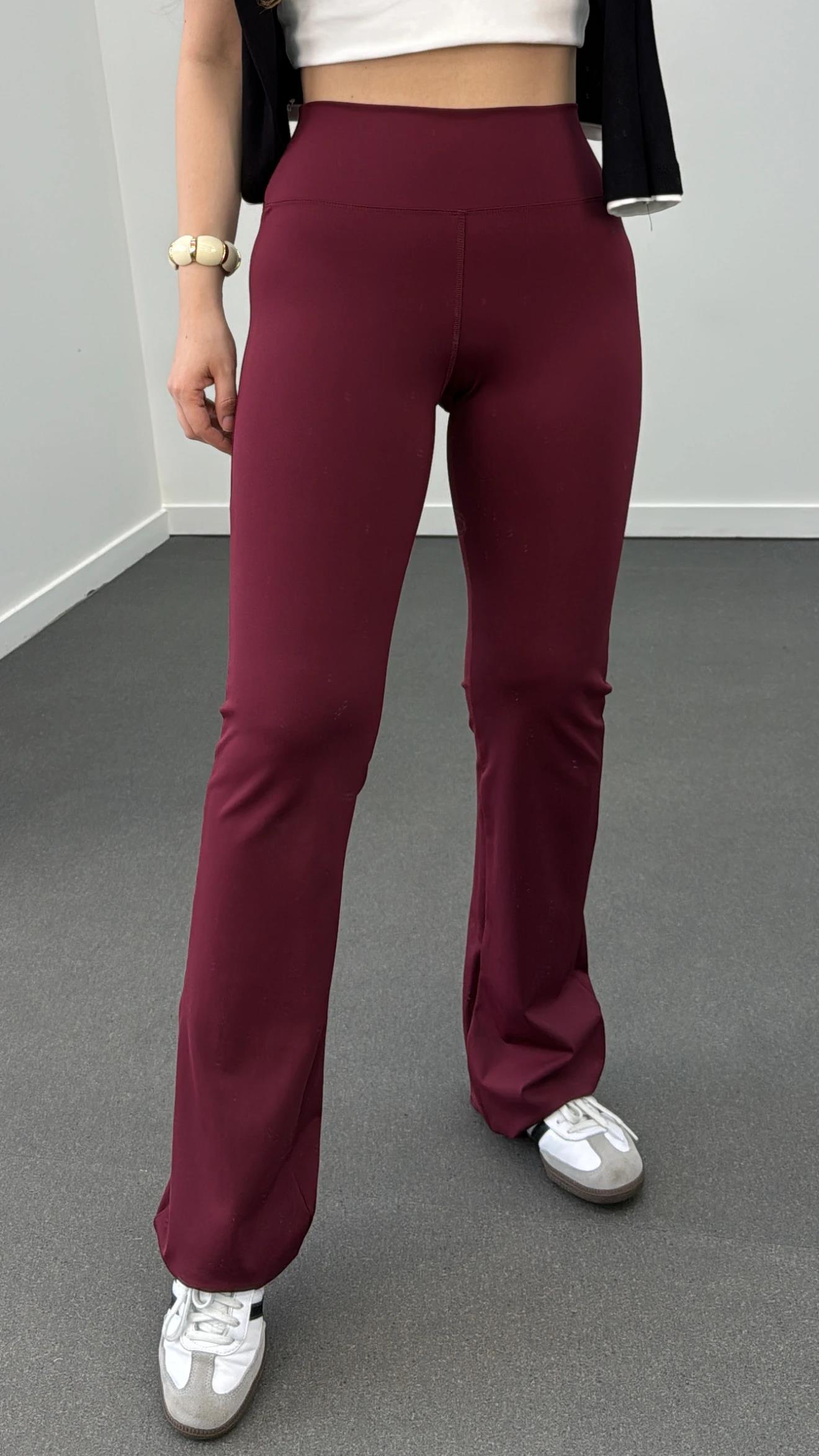 Hola Bordo Süper Yüksek Bel Süper Rahat İspanyol Tayt