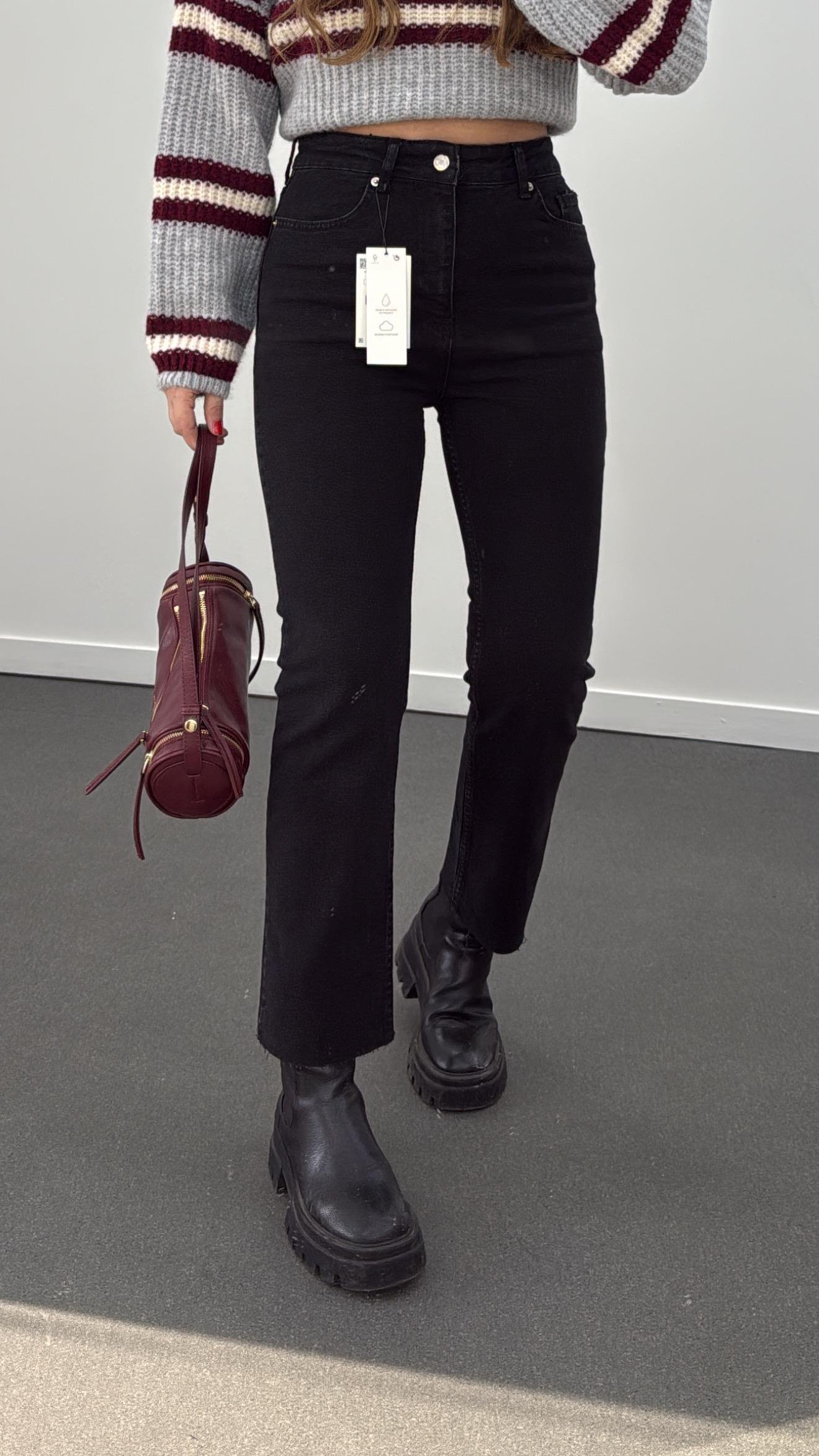 Juliet Antrasit Kot Yüksek Bel Slim Fit Jean