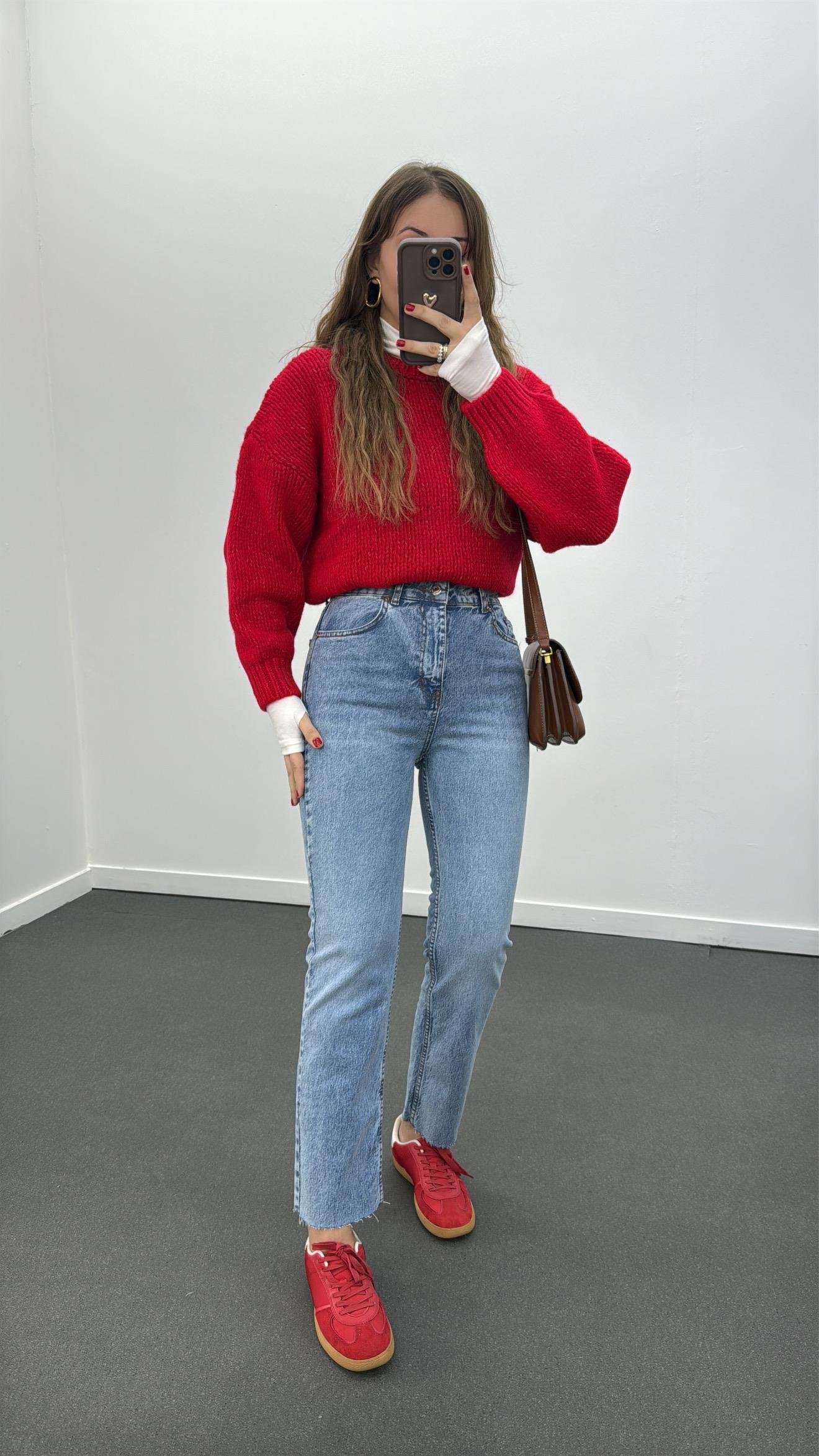 Juliet Orta Kot Ton Yüksek Bel Slim Fit Jean