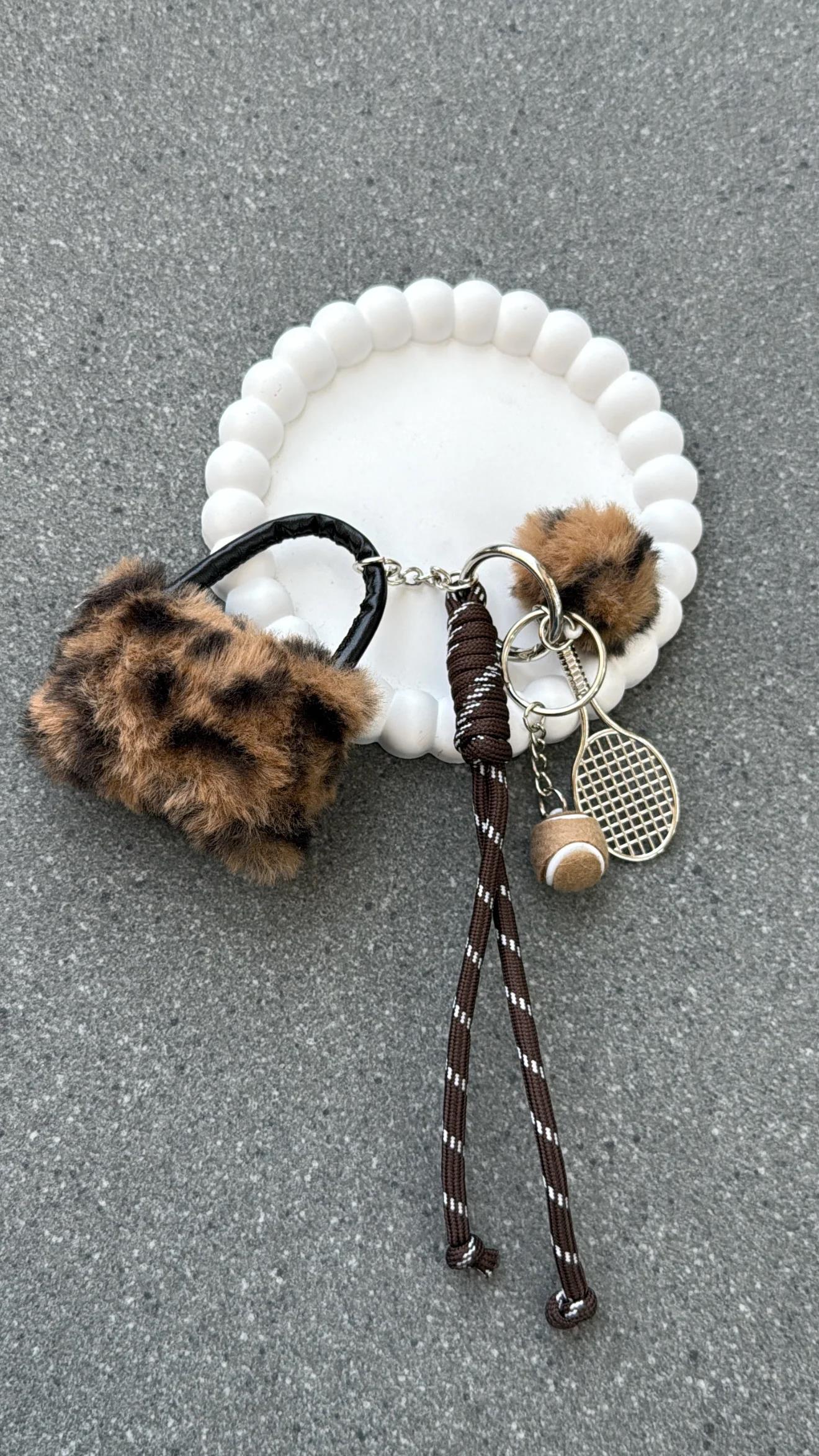 Leopard Bag Racket Çanta Charmı