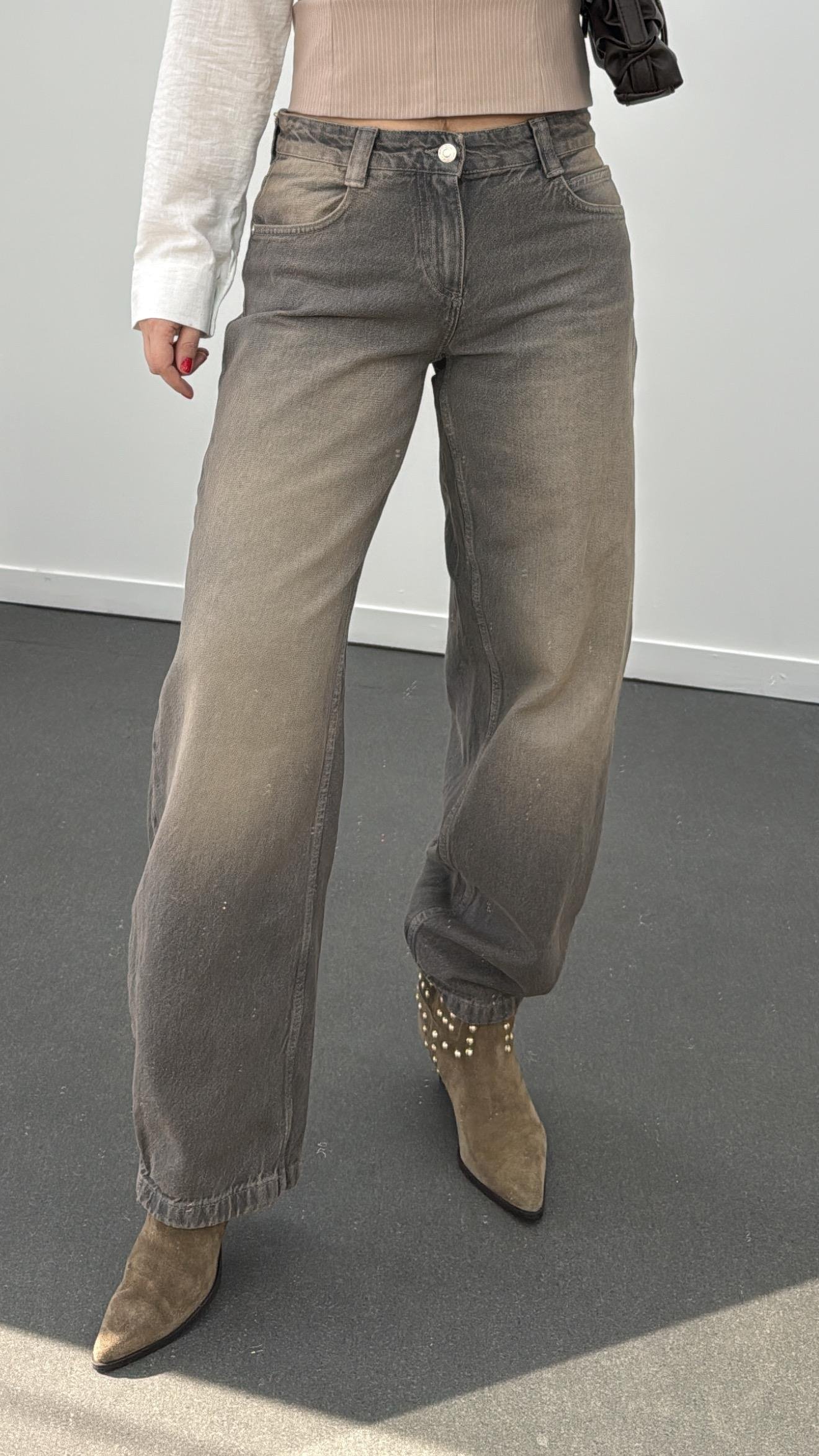 Messy Vintage Yıkama Baggy Jeans