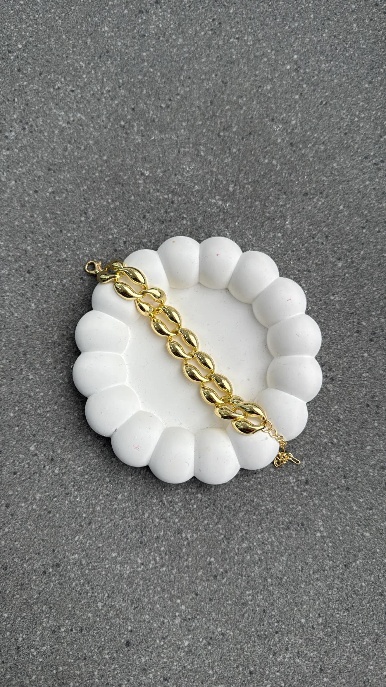 Nelu Damla Gold Bileklik