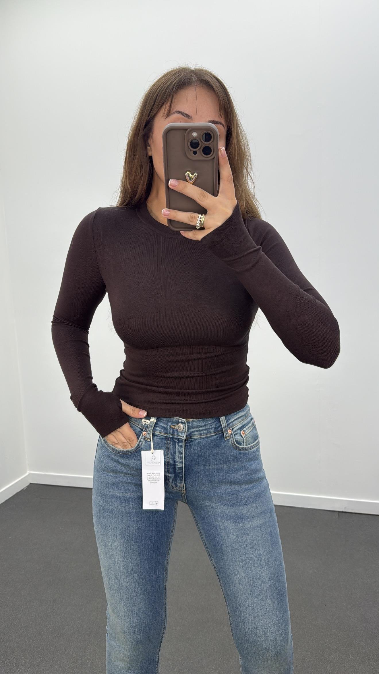 Oys Acı Kahve Parmak Geçirmeli Modal Body