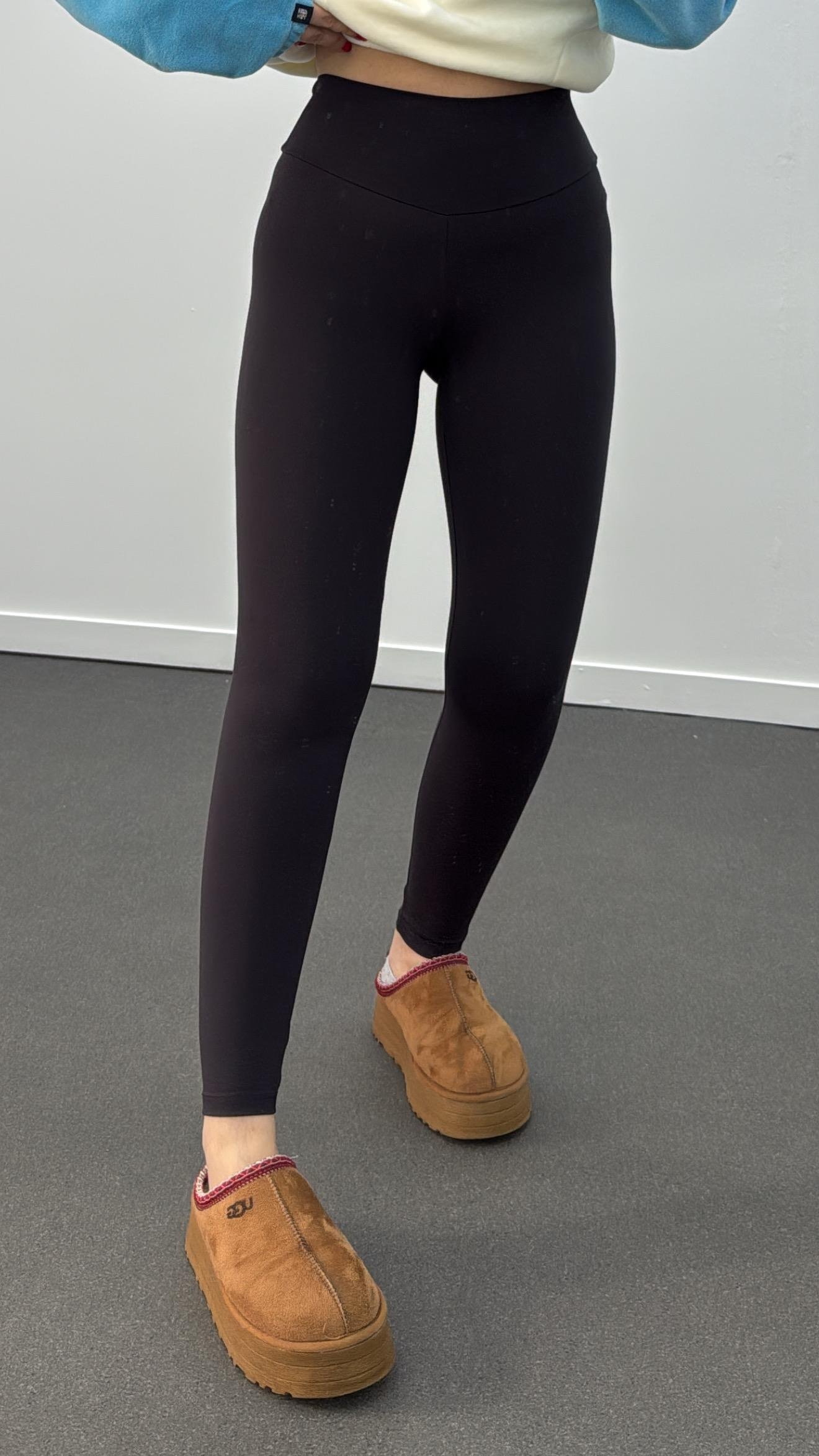 Oys Siyah Yüksek Bel Skinny Tayt