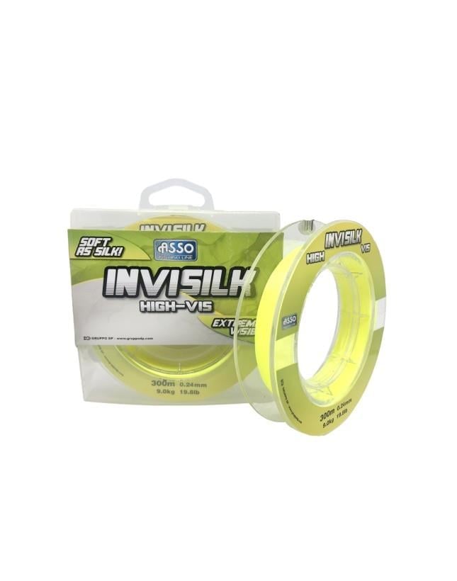Asso Invisilk Surf Casting 300Mt Monofilament Misina A.Sarı