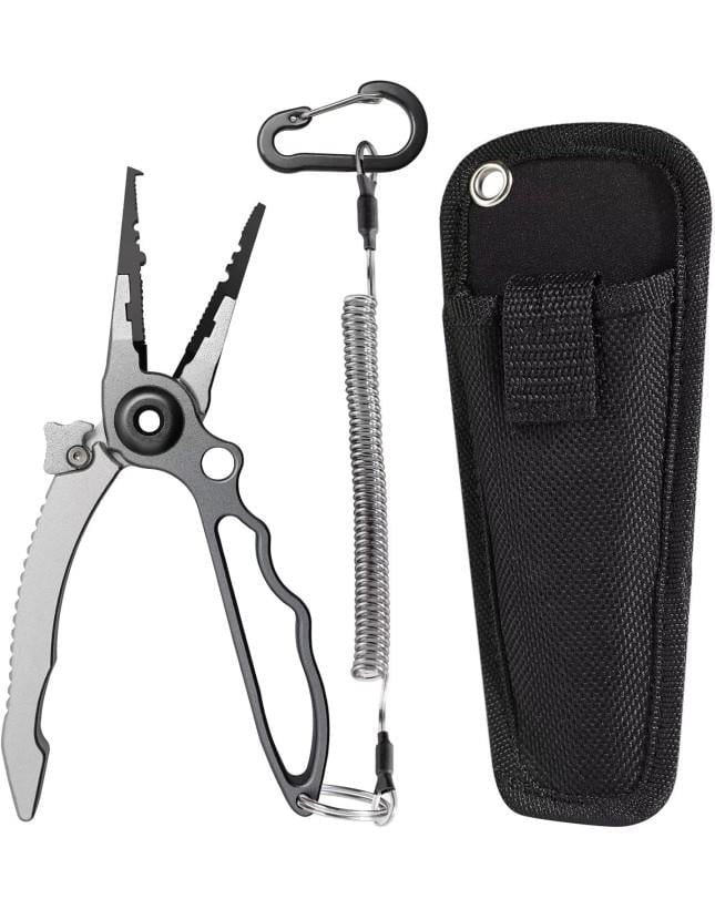 Captain 7506 Alüminyum Halka Açıcı İp Kesici Kılıflı Kendinden Kilitli 19Cm Pense