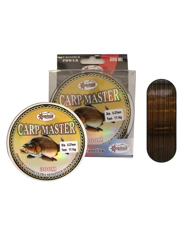 Captain Carp Master 300Mt Monofilament Misina Brown+Green