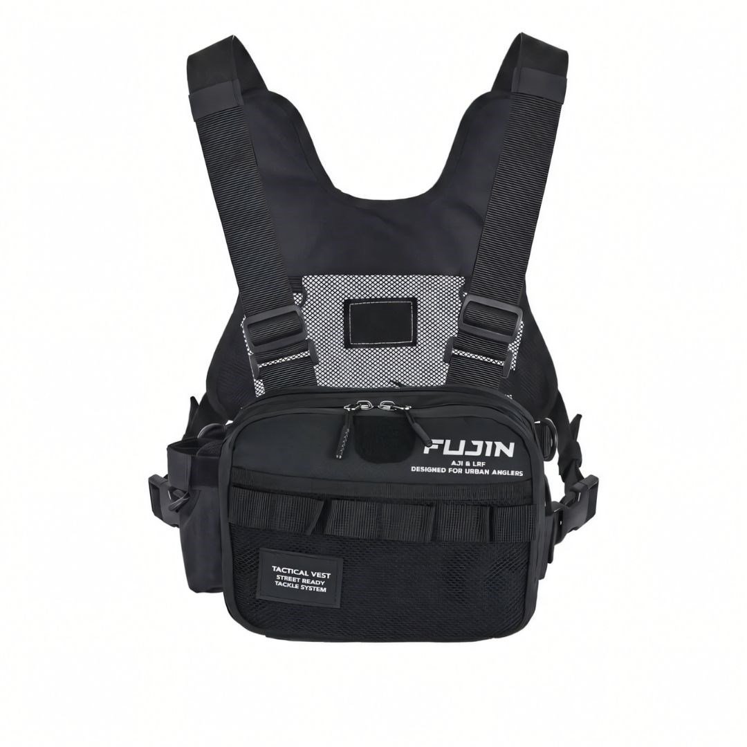 Fujin Tactical Vest Black Balıkçı Çantası