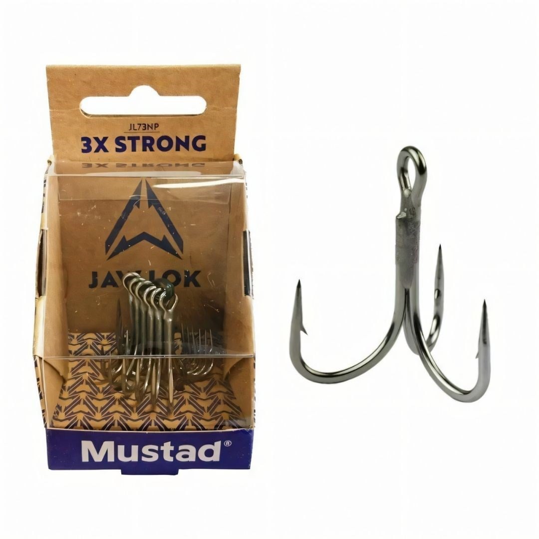 Mustad Jaw Lok 3x Strong Üçlü Olta İğnesi JL73NP