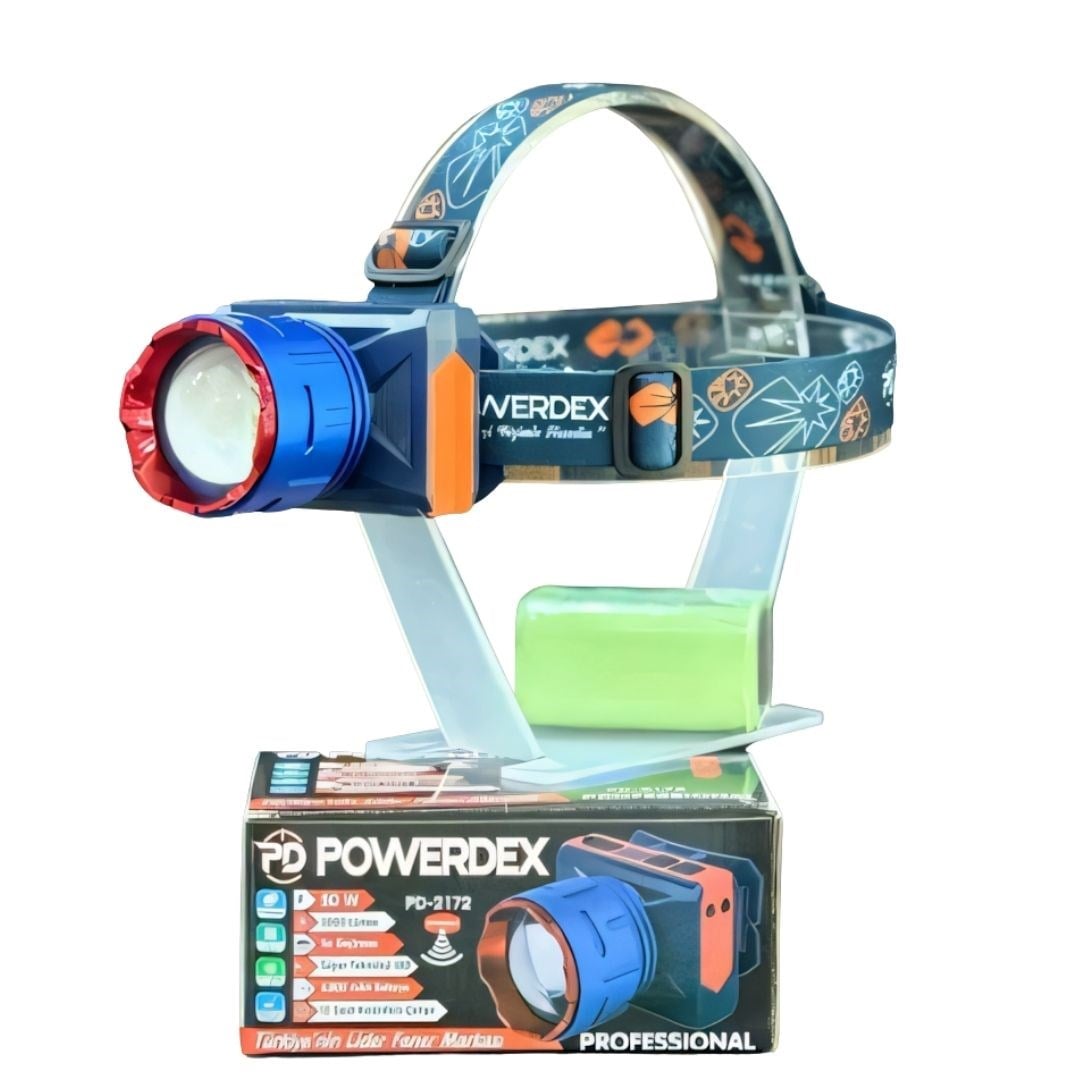 Powerdex PD-2172 50W 3000 Lümen Sensörlü Şarjlı Kafa Feneri