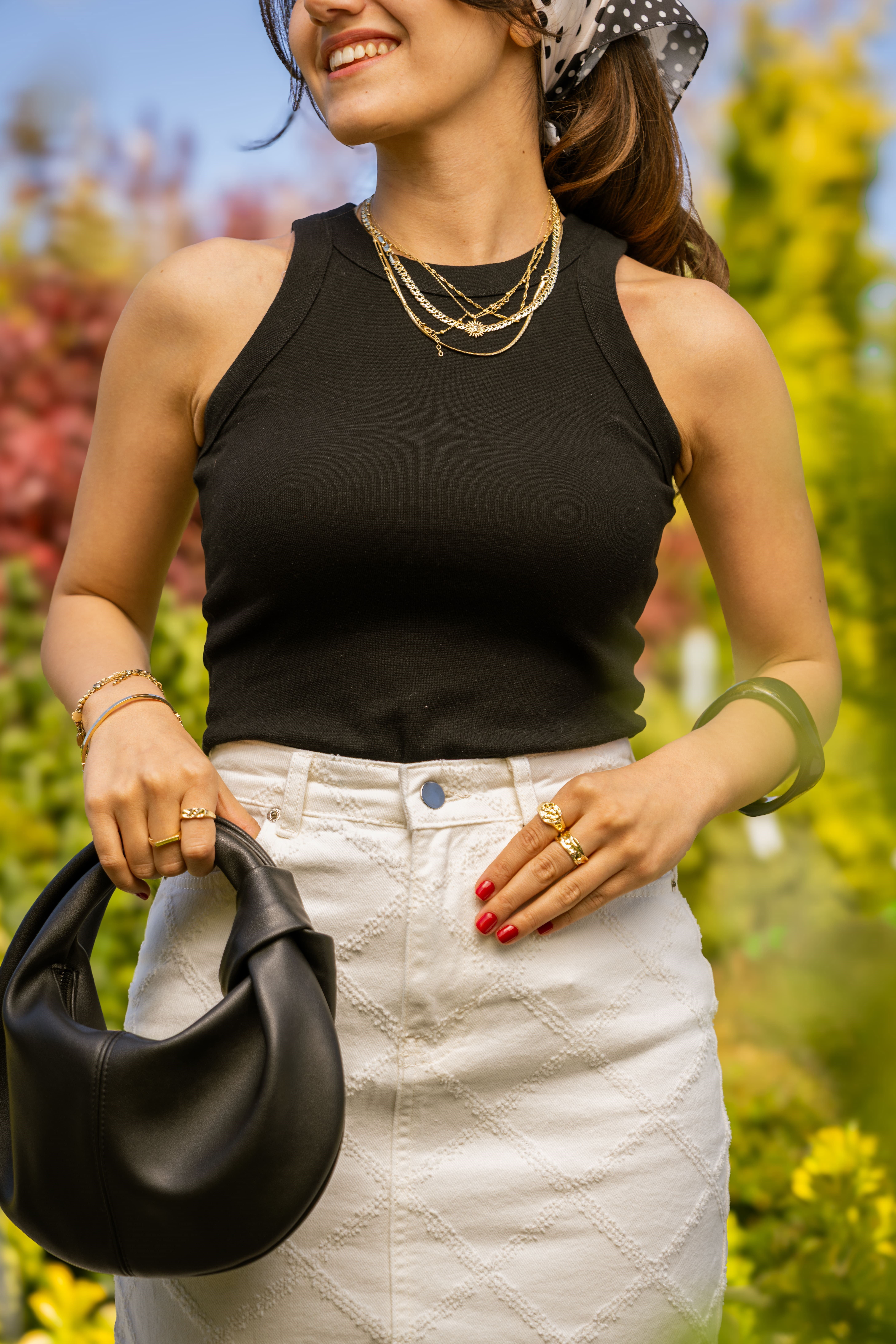 Halter Yaka Atlet - Siyah
