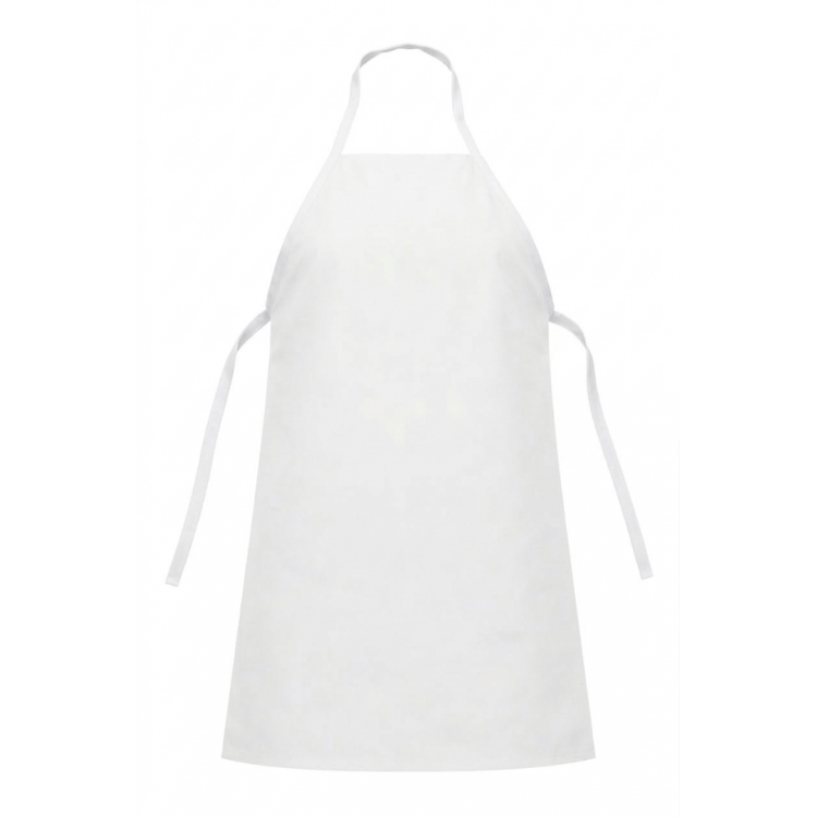 PVC Suni Deri Askılı Önlük Beyaz 70x100cm 
