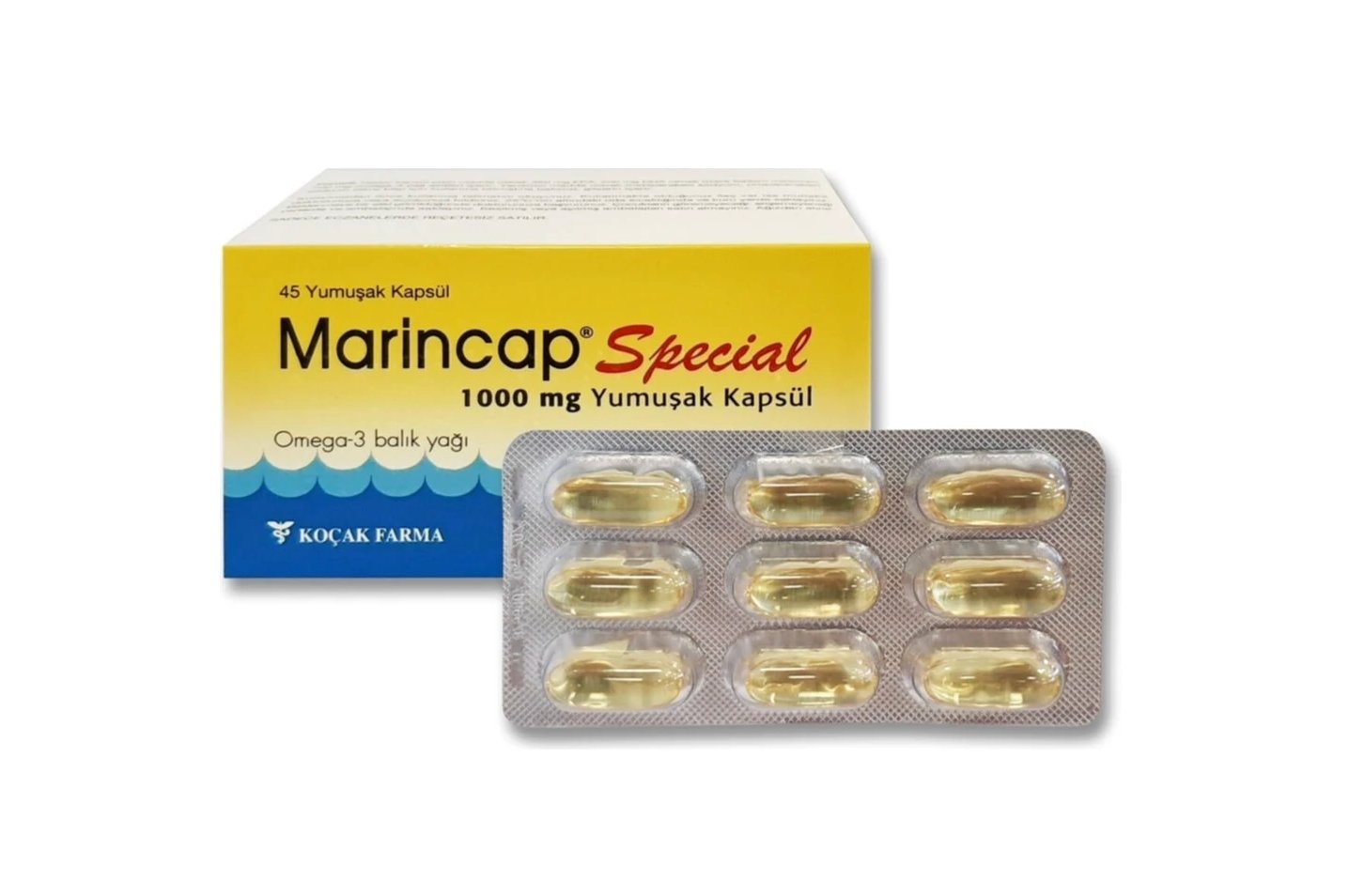 Marincap Special Omega 3 1000 mg 45 Kapsül Balık Yağı