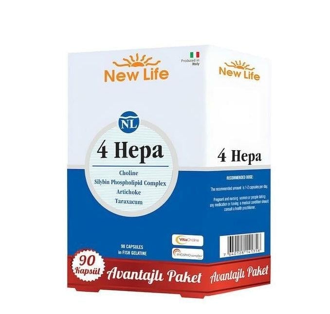New Life 4 Hepa Choline 90 Kapsül