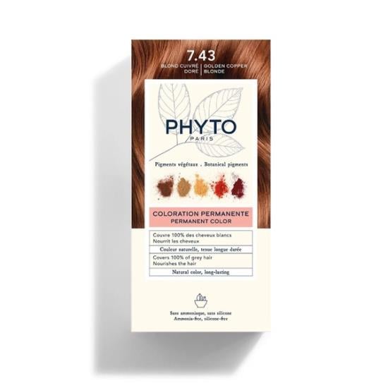 Phyto Phytocolor 7.43 Kumral Bakır Dore Yeni Formül Bitkisel Saç Boyası