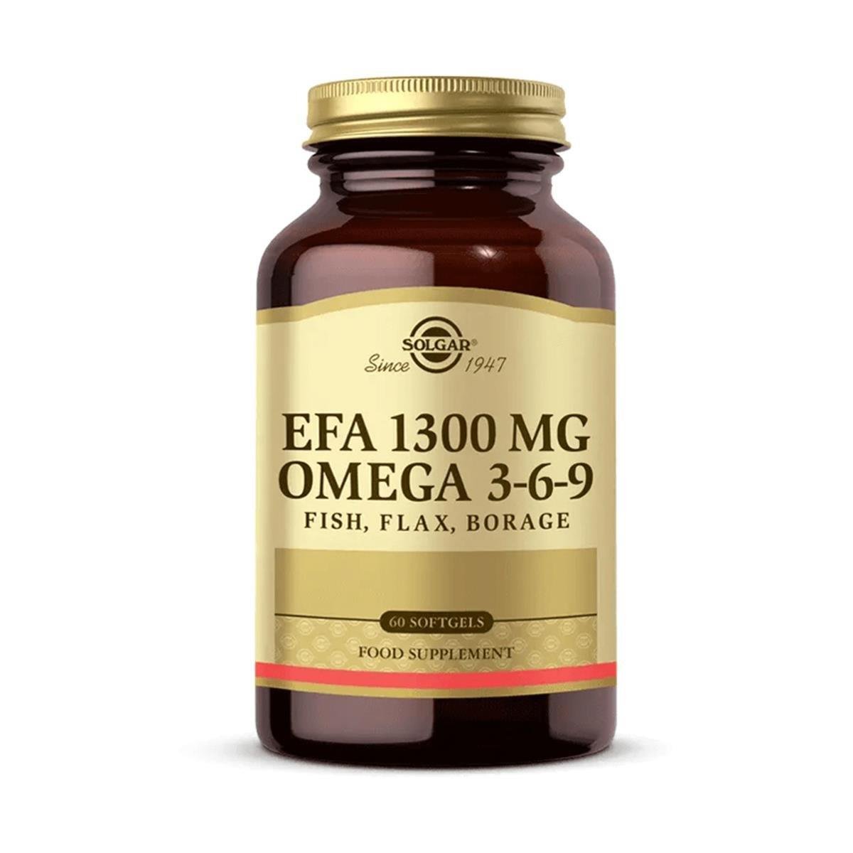 Solgar Efa 1300 Mg  Omega 3-6-9 Softjel
