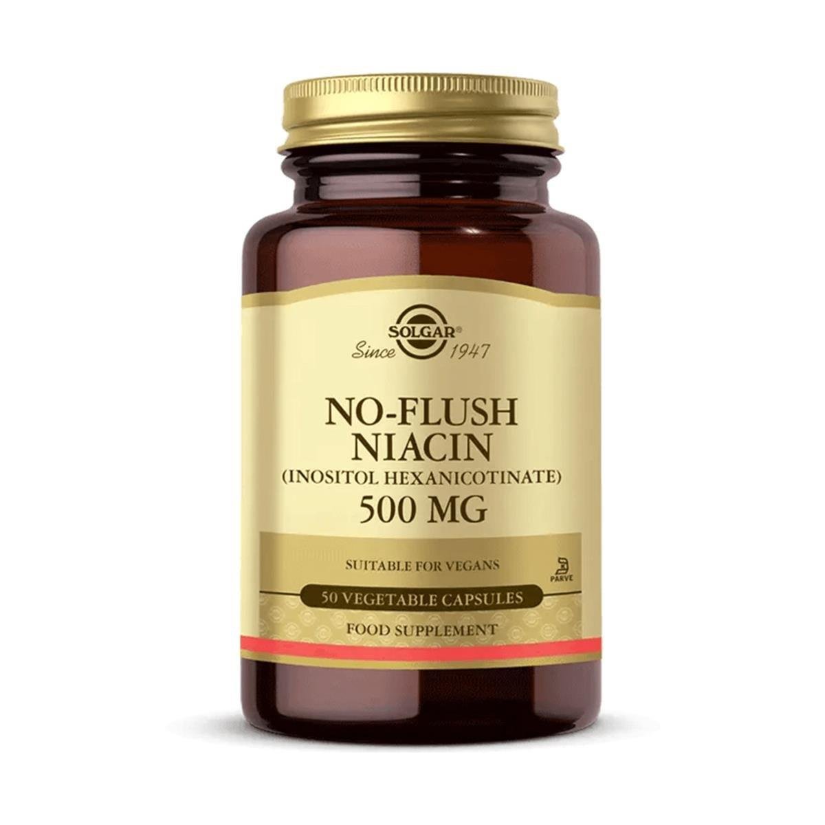 Solgar No Flush Niacin 500 mg 50 Kapsül